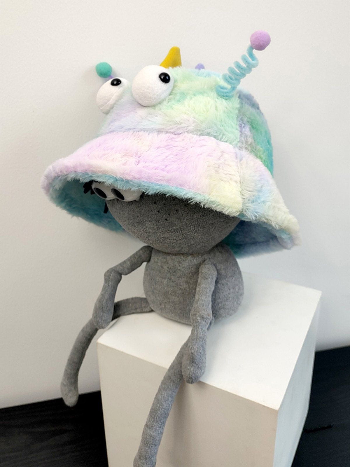 Tie Dye Plush Monster Hat for Adults & Kids | Unique Cartoon Design
