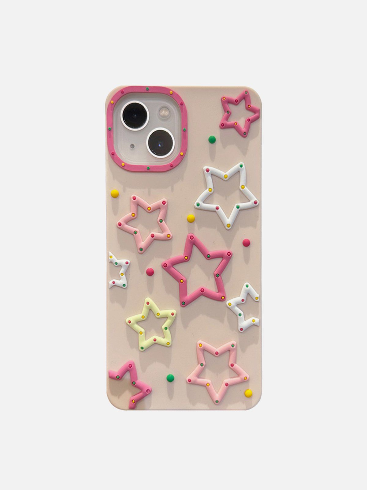 Colorful Star Phone Case | Shockproof Silicone Cover with 3D Design