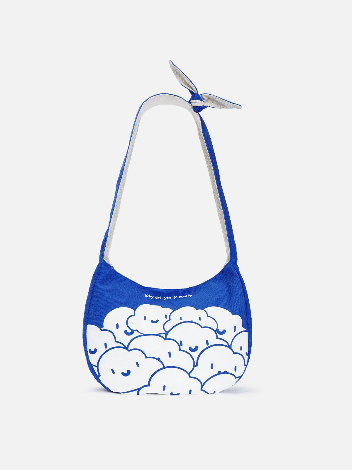 Klein Blue Cartoon Canvas Tote Bag | Polyester & Spacious Design