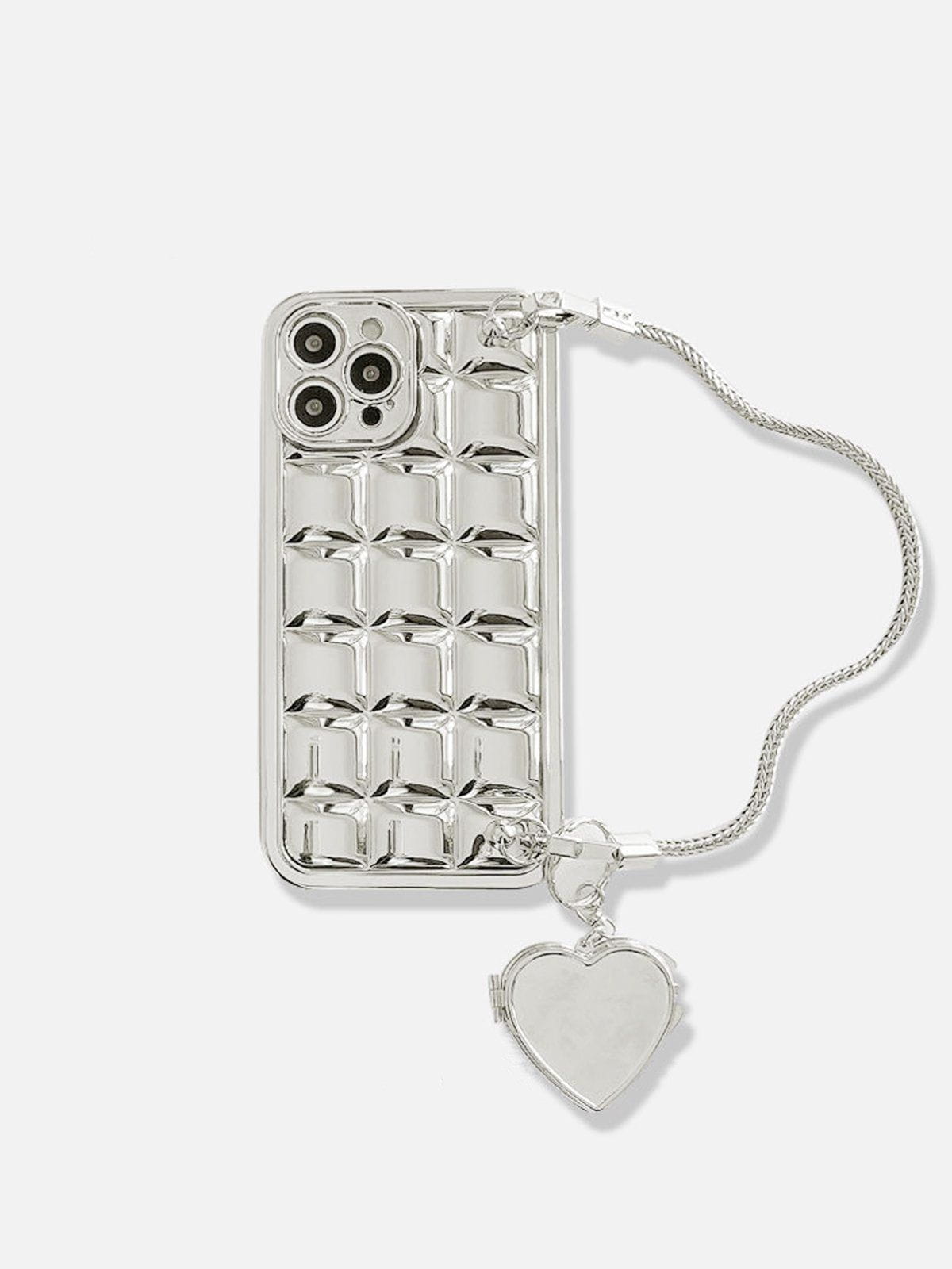 Shockproof Silicone Phone Case with Electroplate Block Design | Lightweight Grip