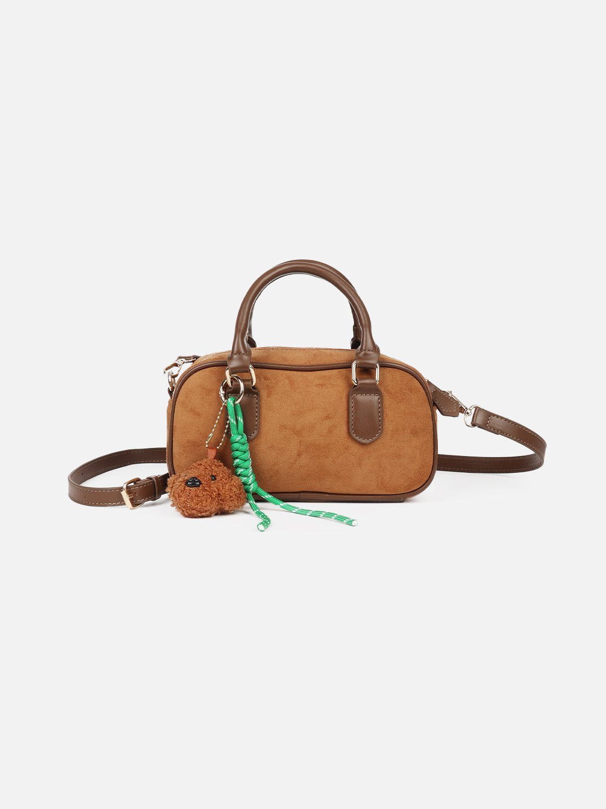 Plush Suede Dog Doll Handbag | 9.4 Inches Pet Accessory