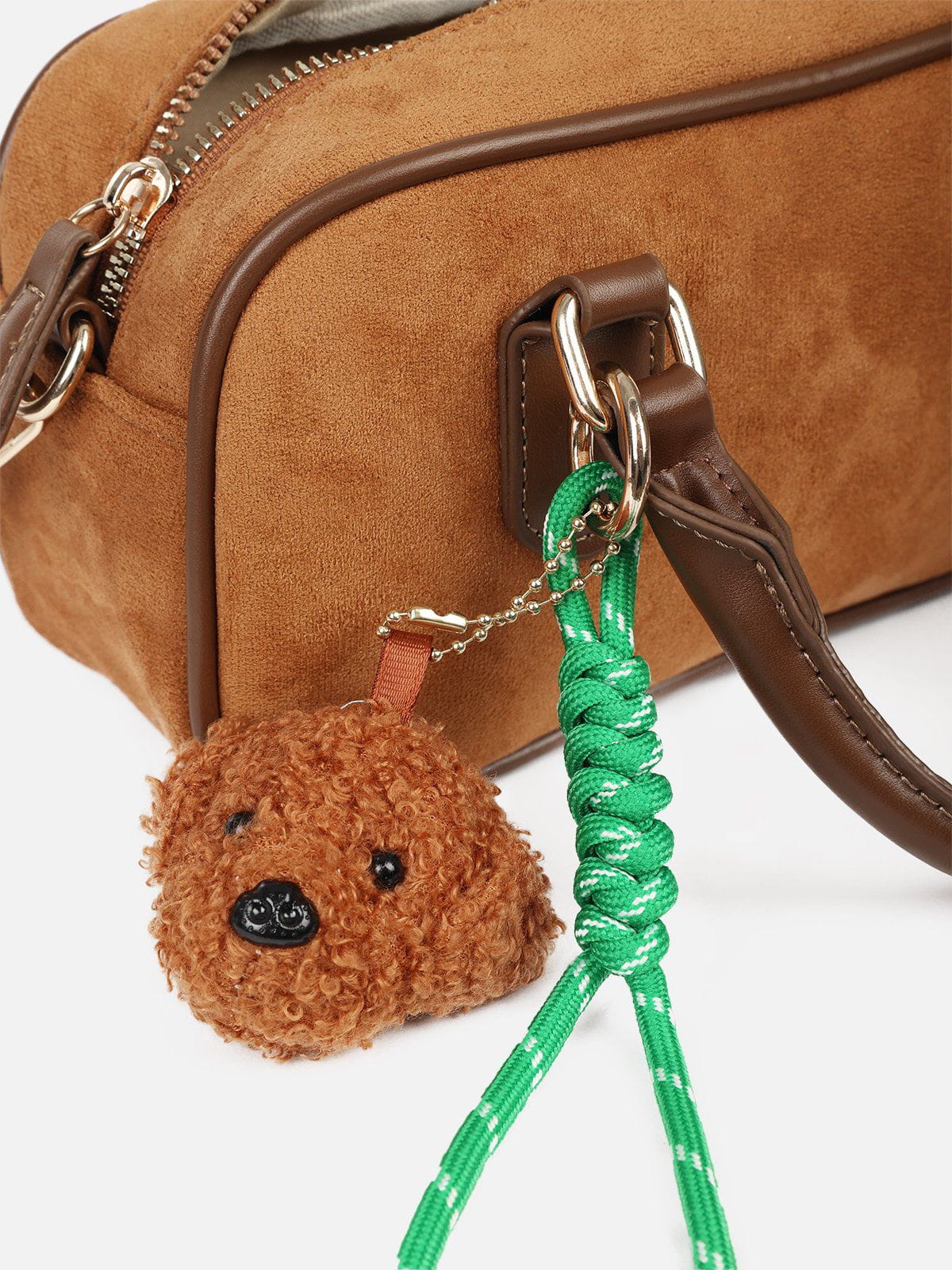 Plush Suede Dog Doll Handbag | 9.4 Inches Pet Accessory