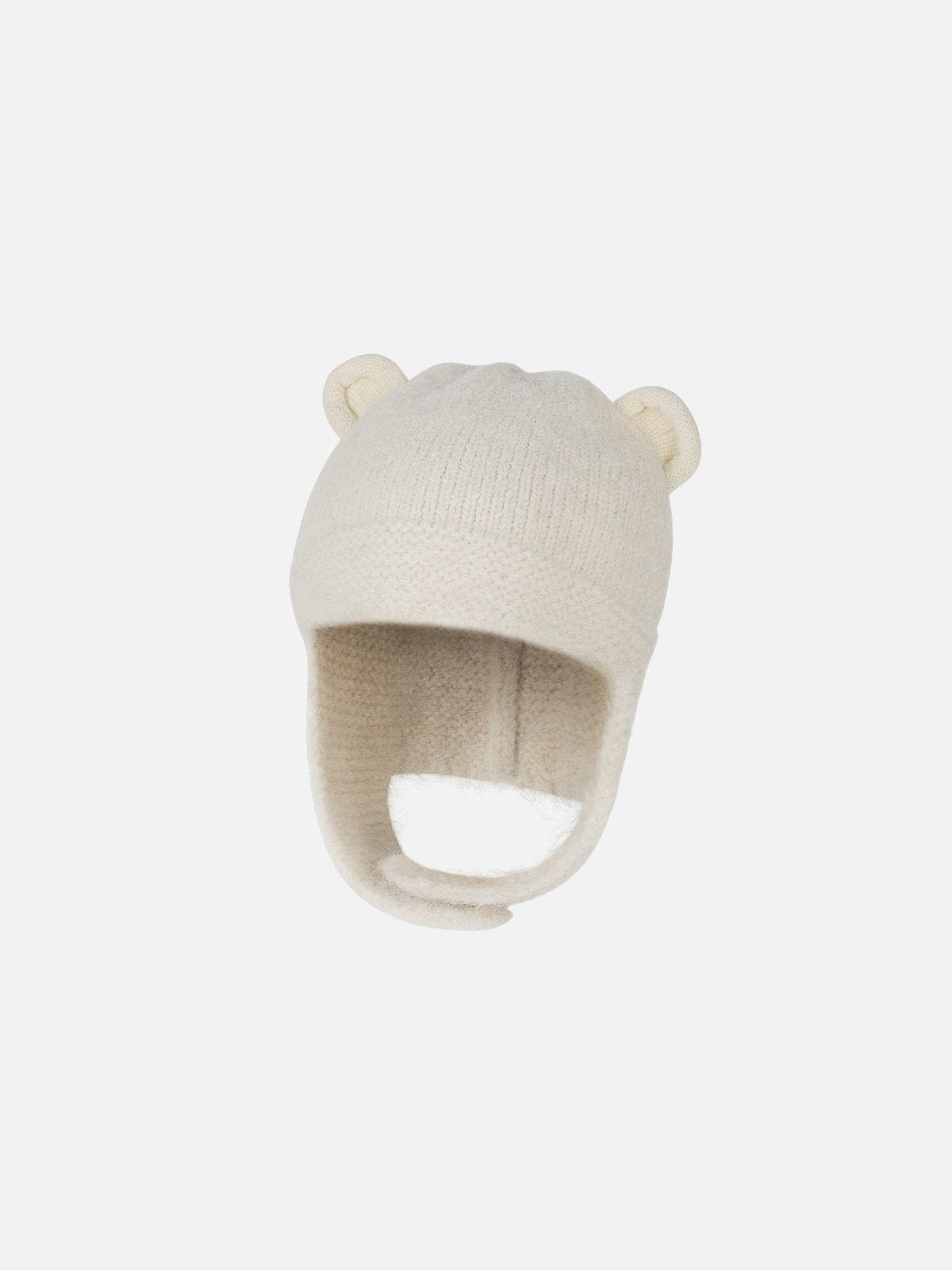 Bear Ear Beanie for Adults & Kids | Soft Wool Blend with Heart Rivet