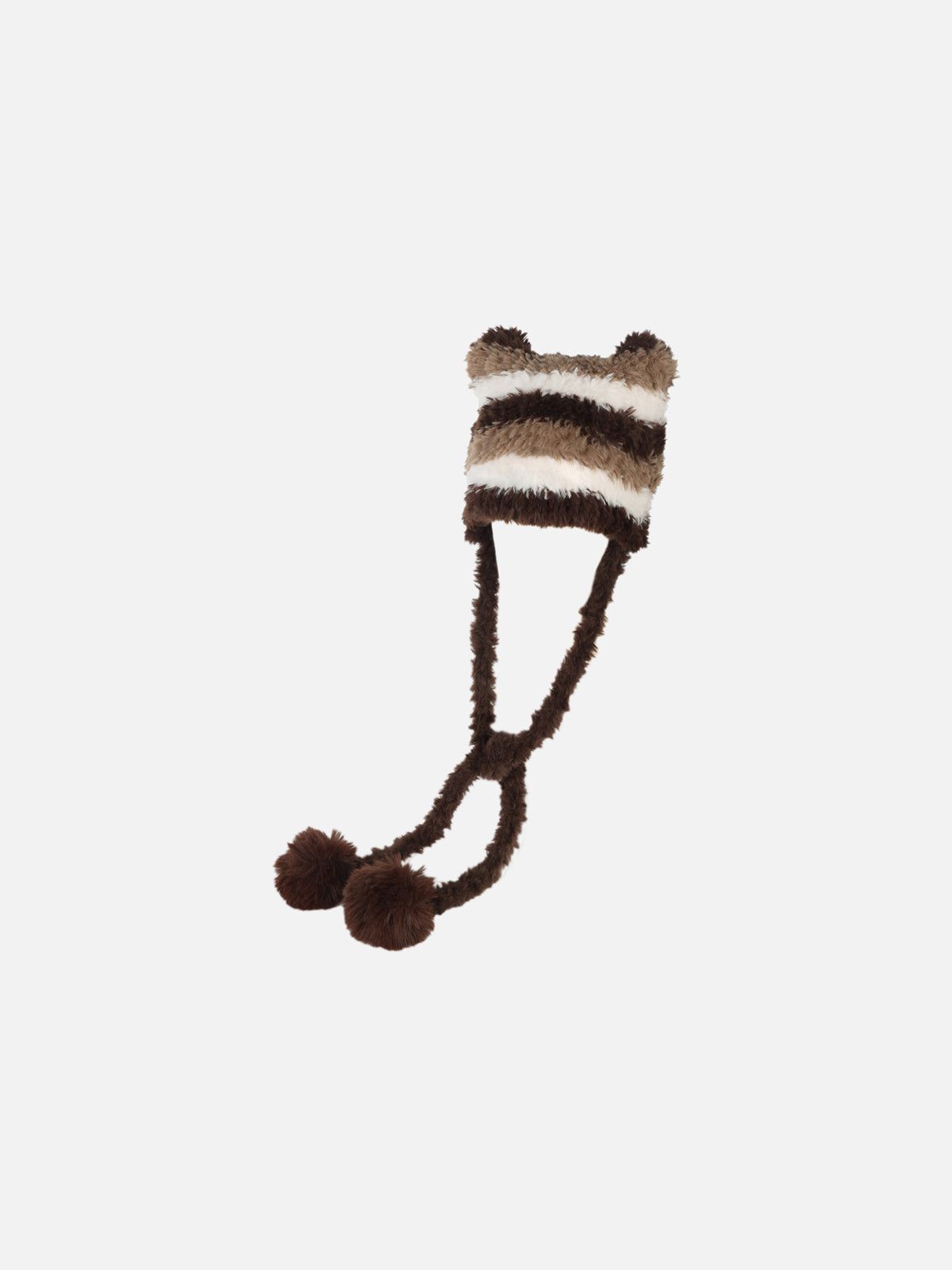 Soft Plush Beanie with Stripe Design for Winter | CozyWear