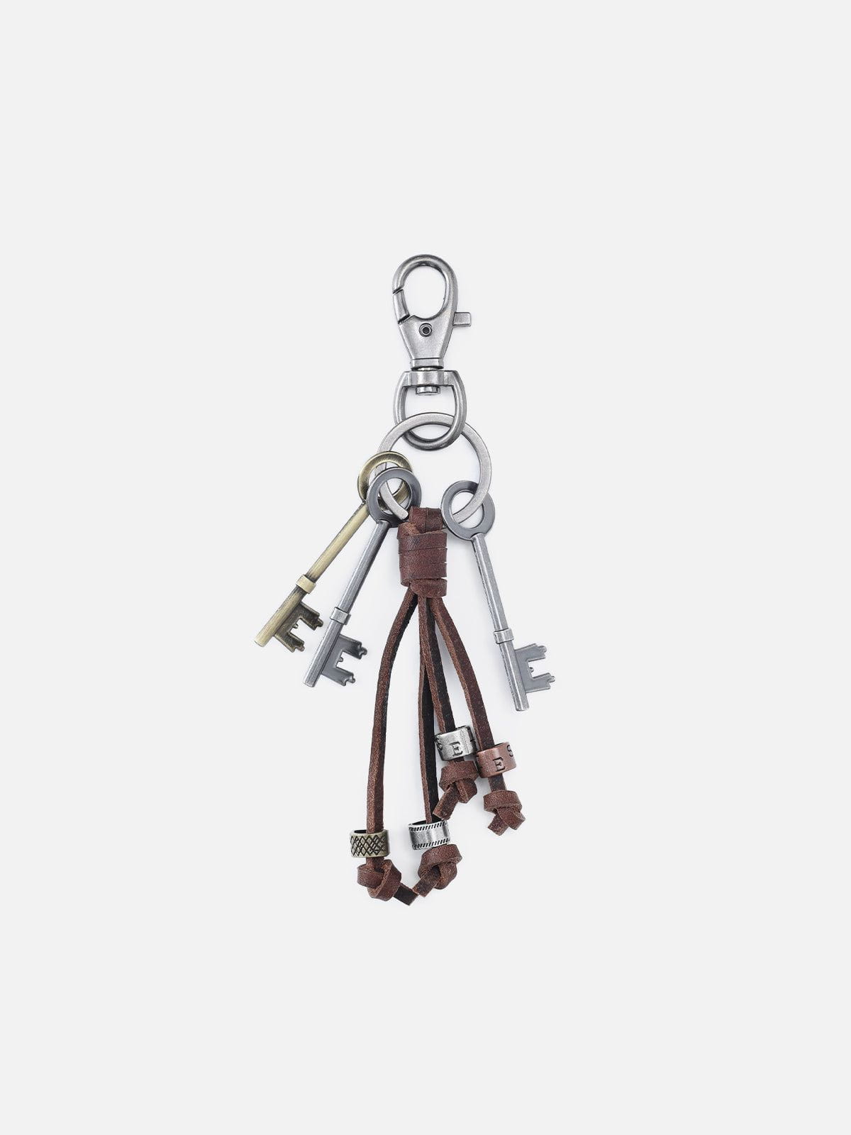 Vintage Metal Keychain with Tassel | 3.9 Inch (10 cm)