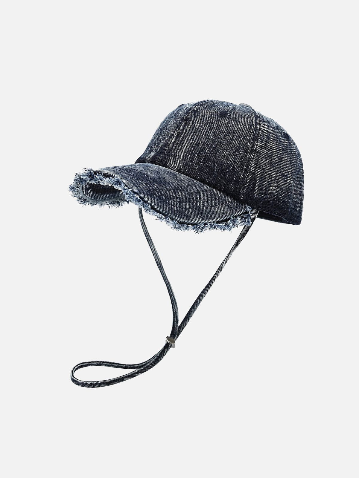 Denim Baseball Cap with Drawstring for Secure Fit | Vintage Washed