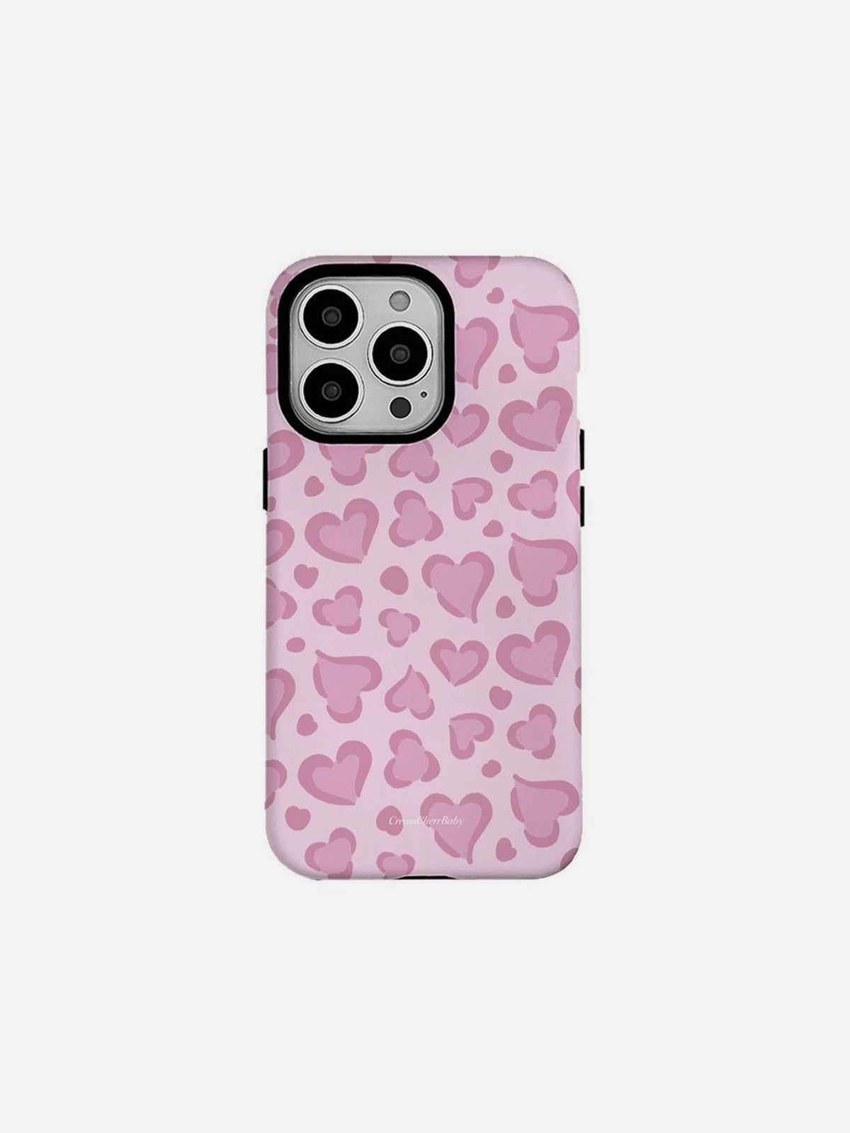 Pink Heart Graphic Phone Case | Protective TPU Cover for iPhone & Android
