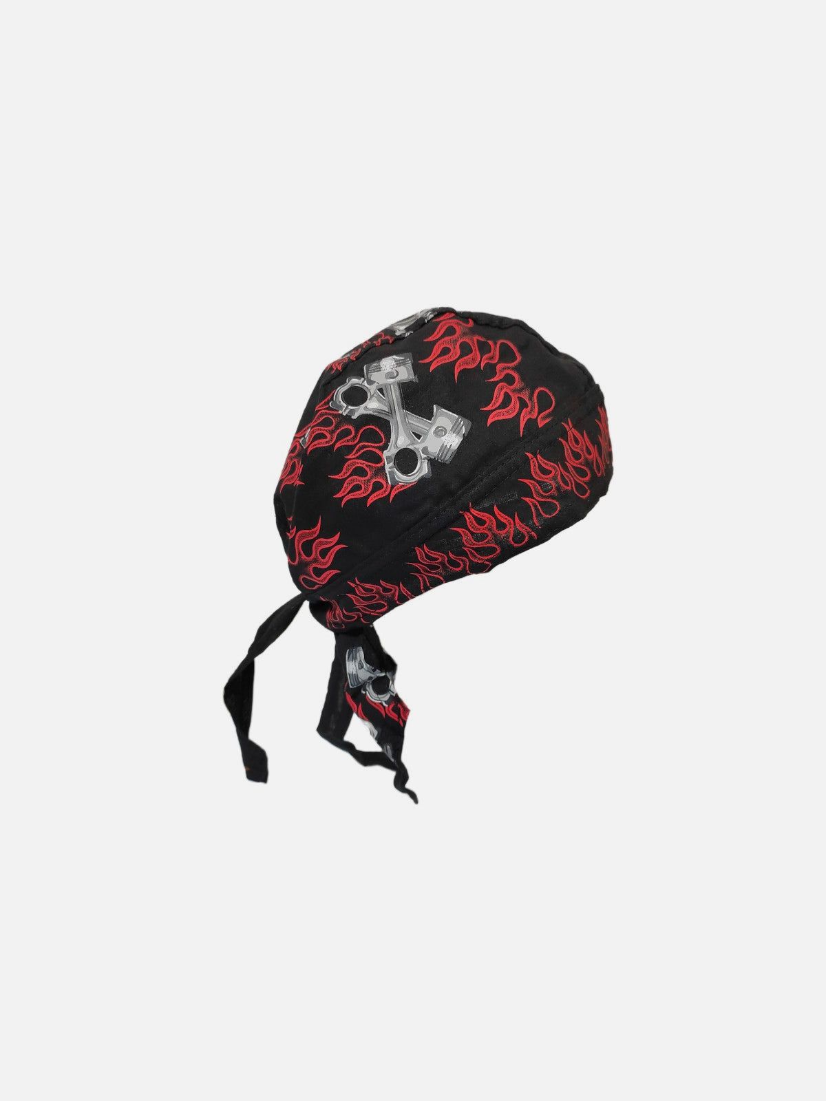 Flame Spanner Graphic Cotton Hat | Bold Fiery Accessory