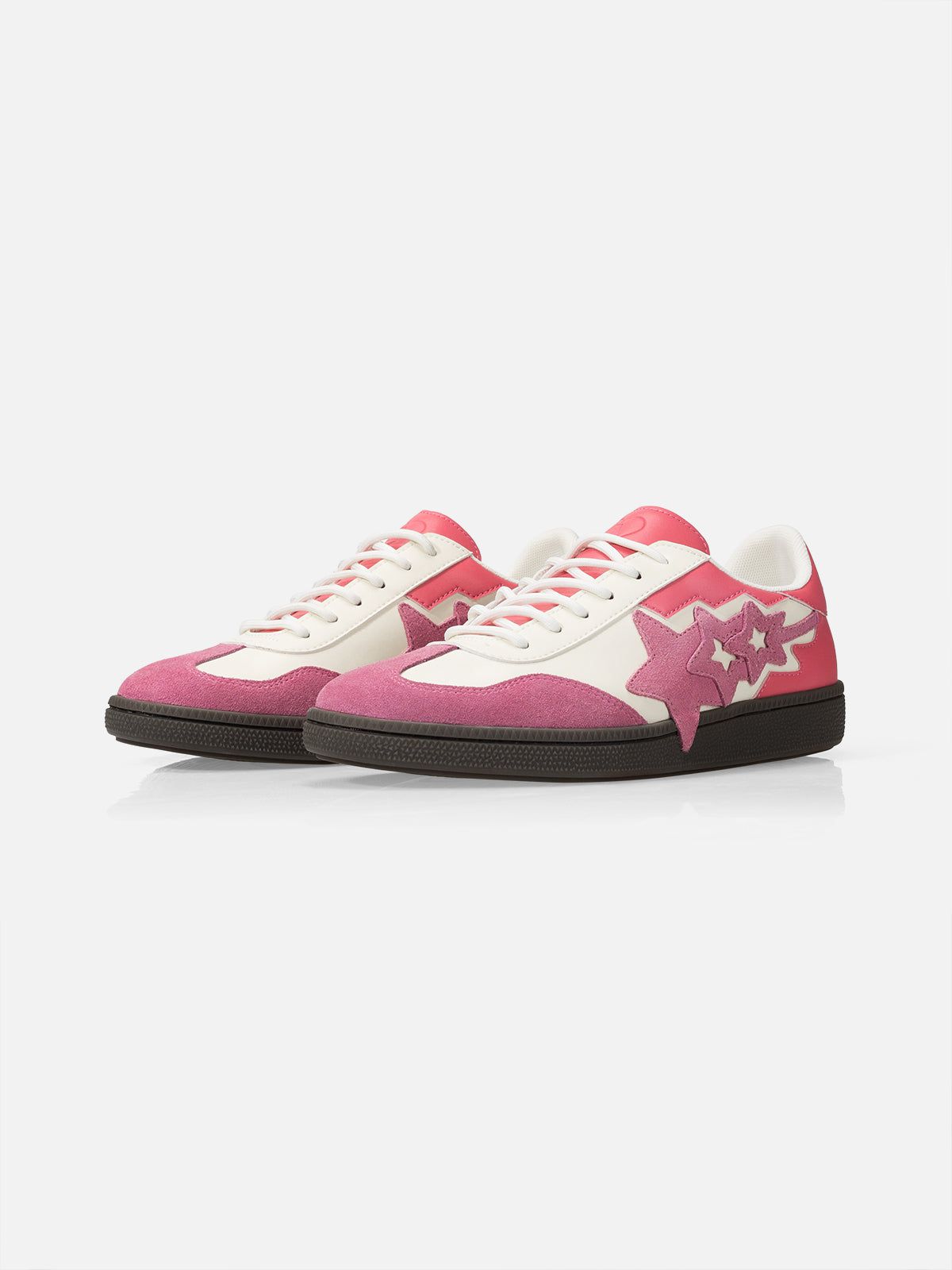 Pink Skate Shoes with Gum Sole & Embroidery | Triple Star