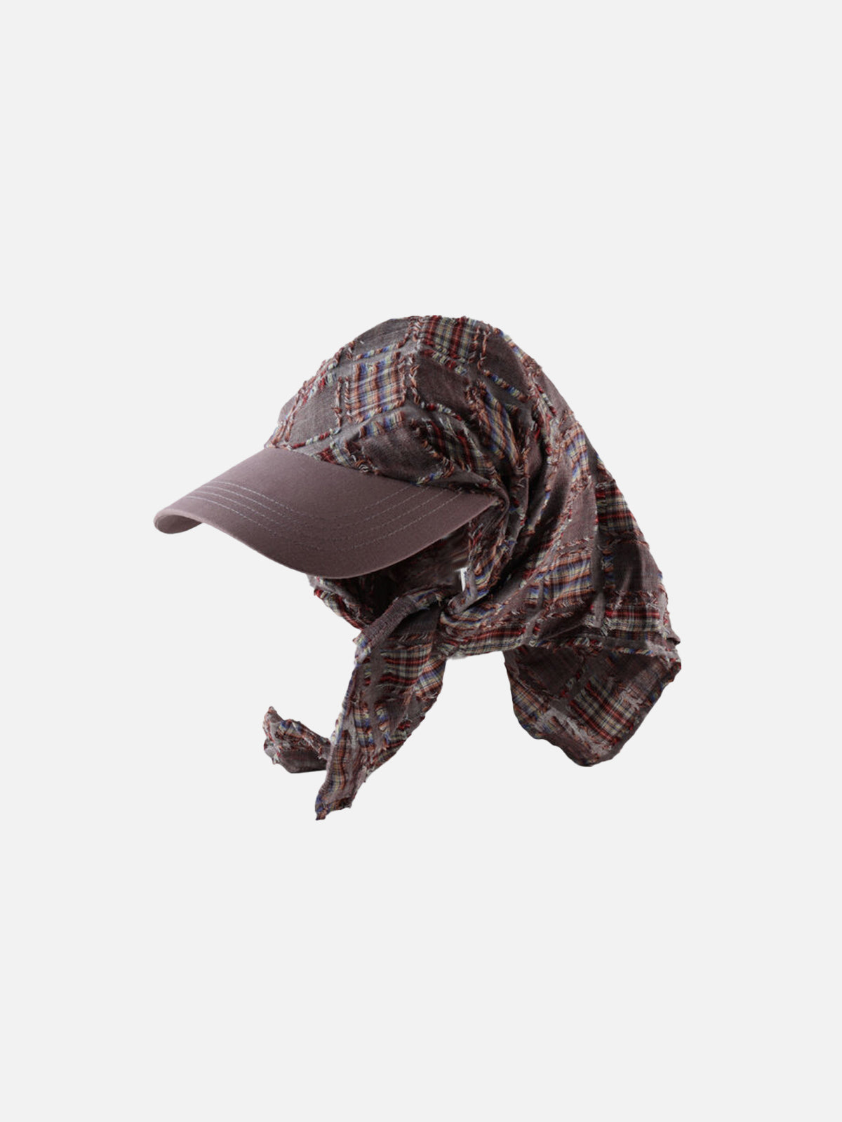 Plaid Patchwork Cap for Men & Women | Vintage Cotton Hat