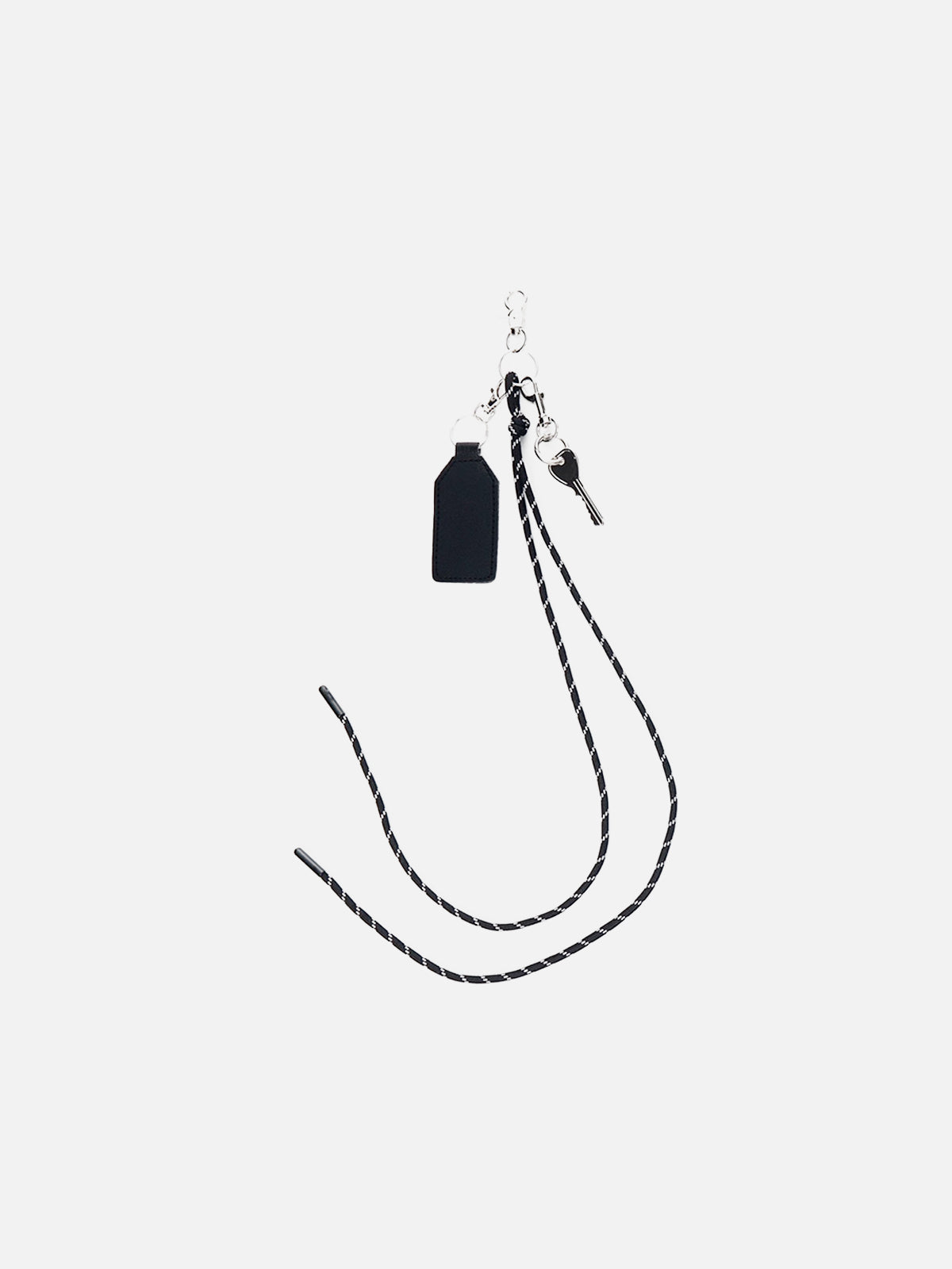 Vintage Stripe Alloy Keychain | Retro Style Accessory