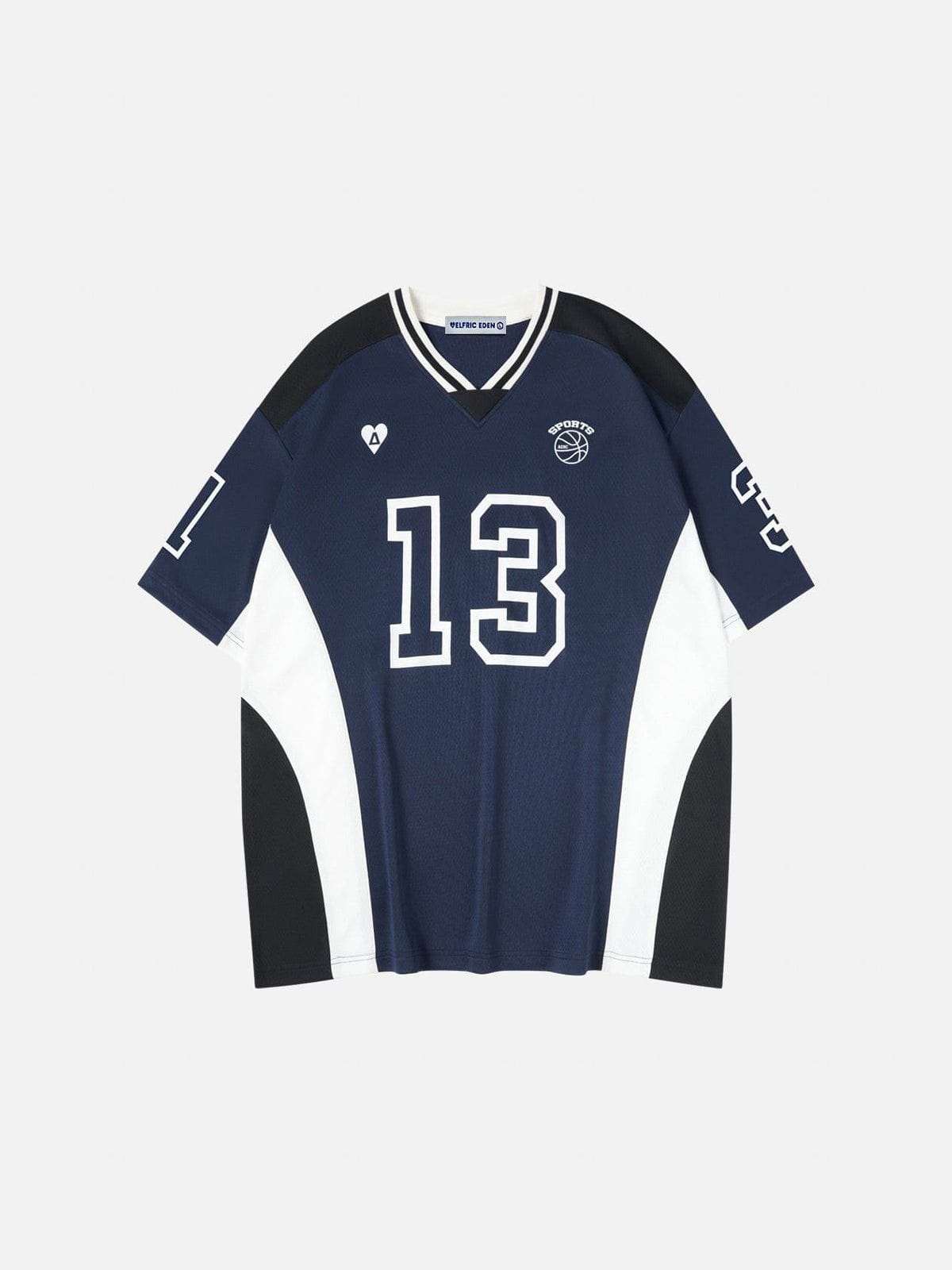 V-Neck Football Jersey with Number Print | Aelfric Eden
