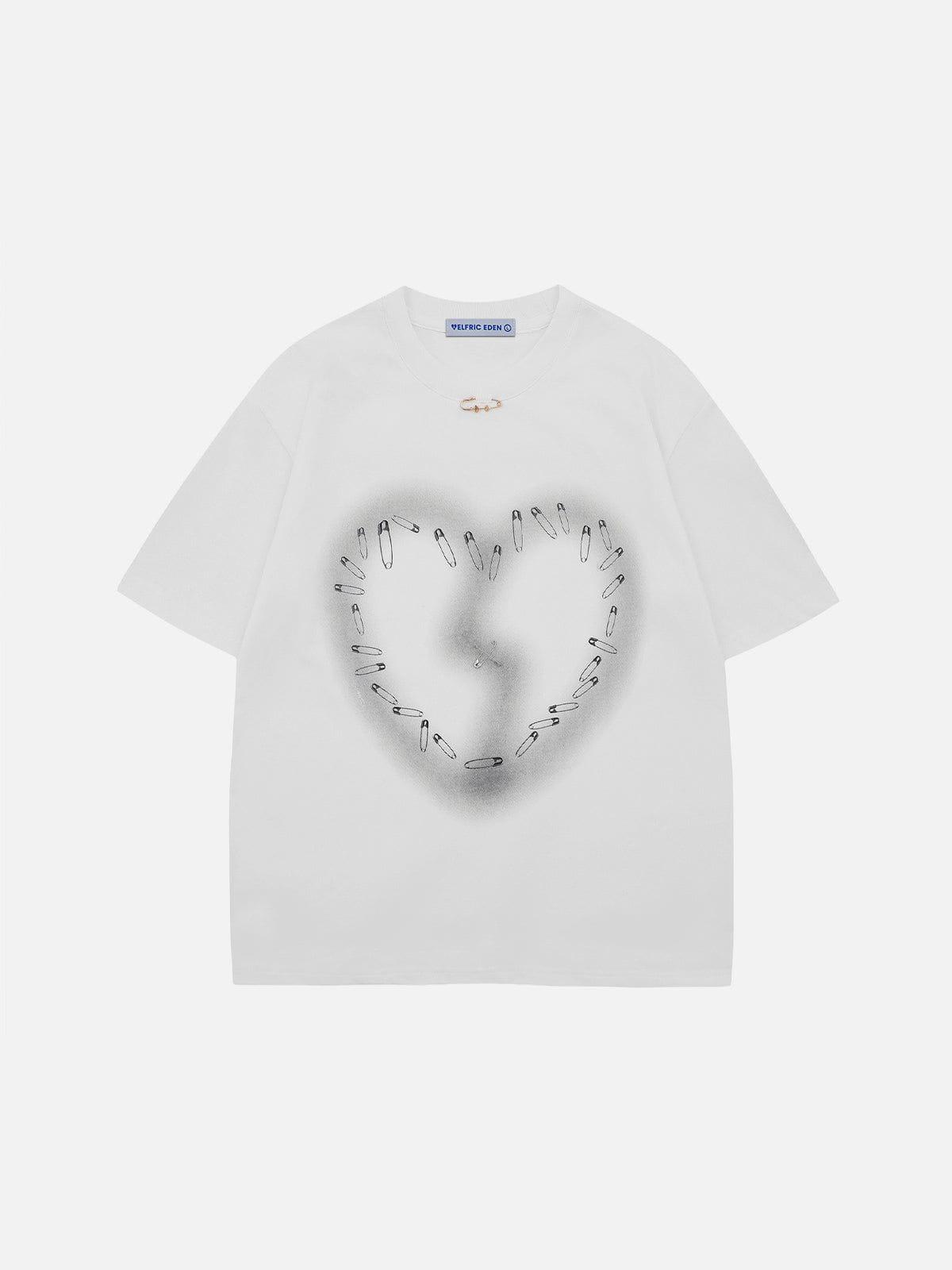 Pin Heart Graphic Cotton Tee | Aelfric Eden Streetwear