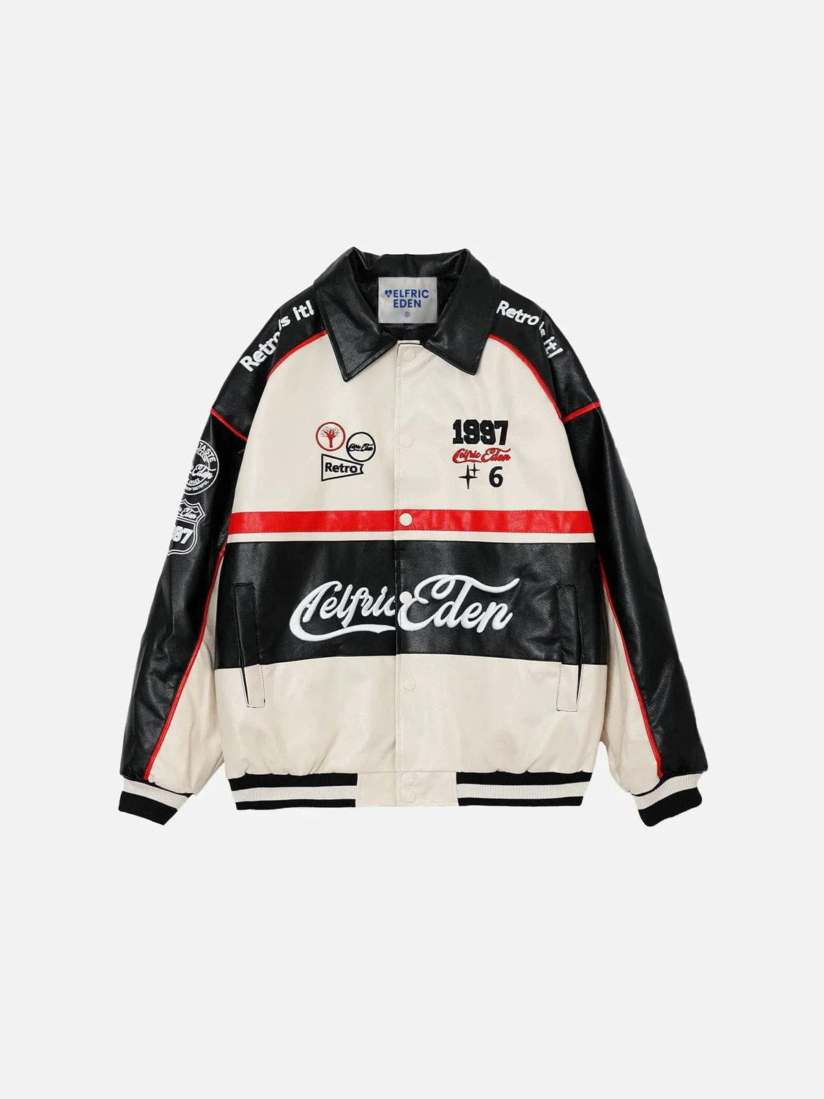 Vintage Stitching Motorcycle Jacket for Men & Women | Aelfric Eden