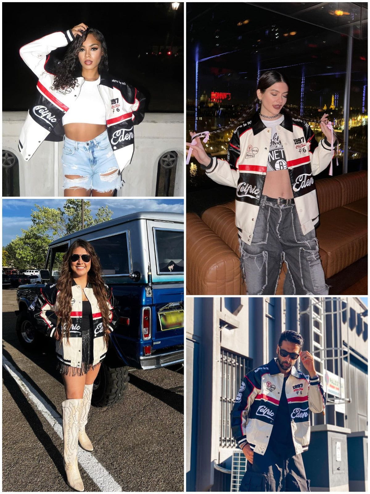 Vintage Stitching Motorcycle Jacket for Men & Women | Aelfric Eden