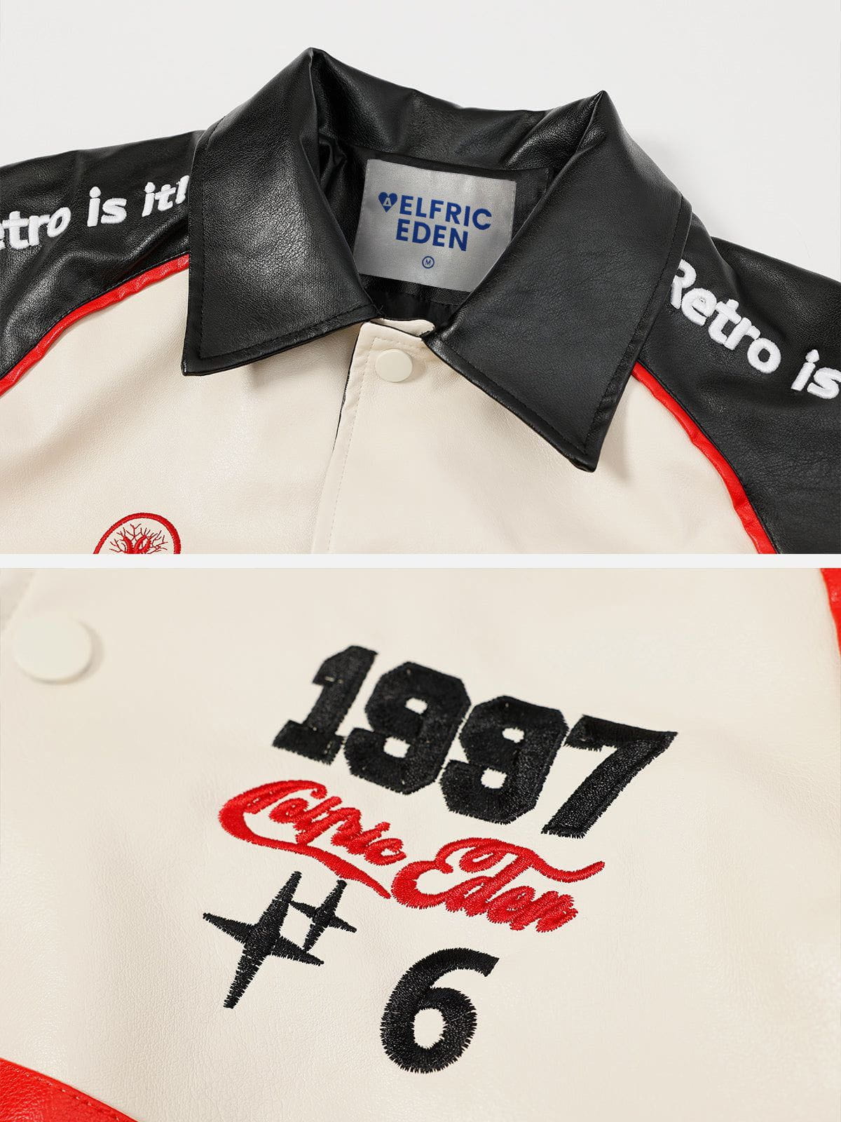 Vintage Stitching Motorcycle Jacket for Men & Women | Aelfric Eden