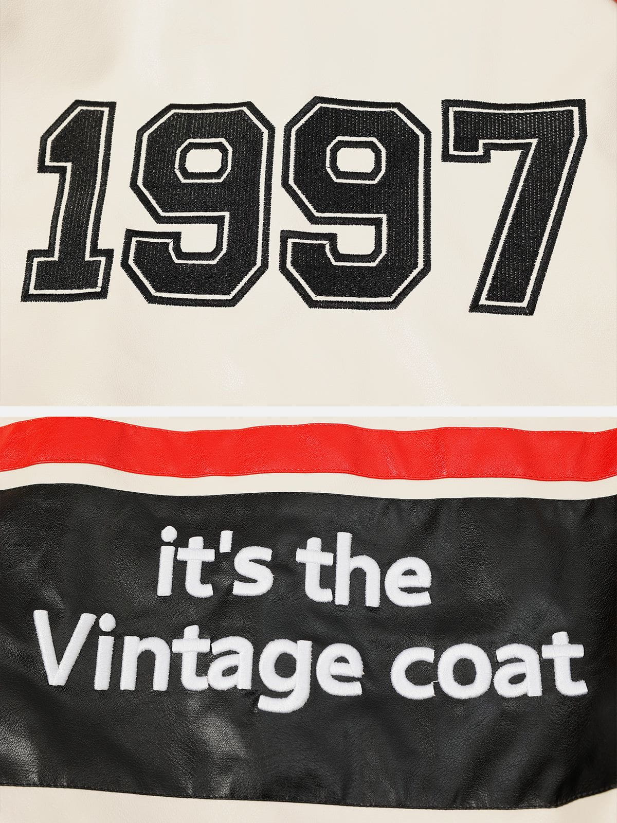 Vintage Stitching Motorcycle Jacket for Men & Women | Aelfric Eden