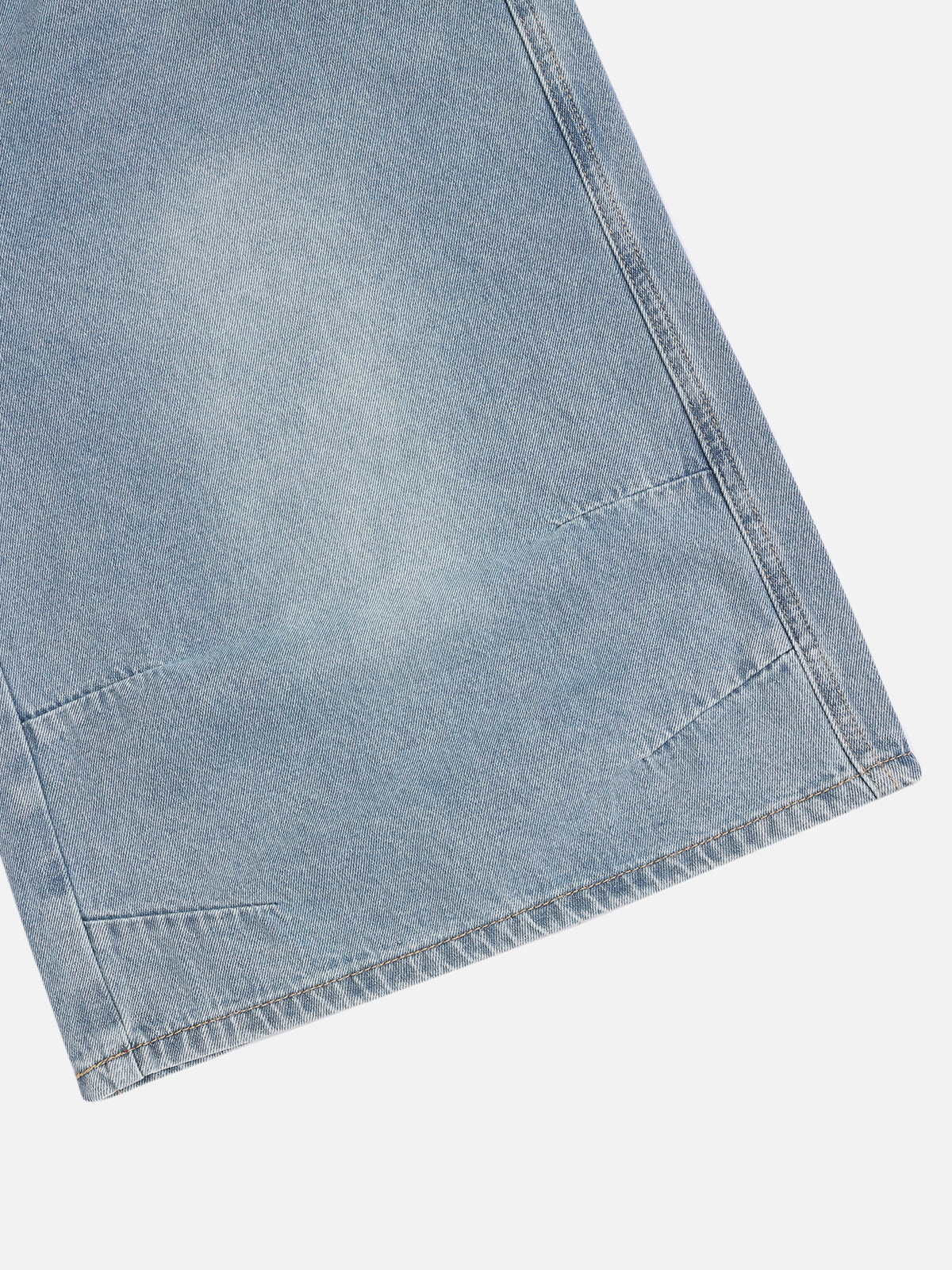 Double Waist Wrinkle Longline Denim Shorts for Men | Aelfric Eden