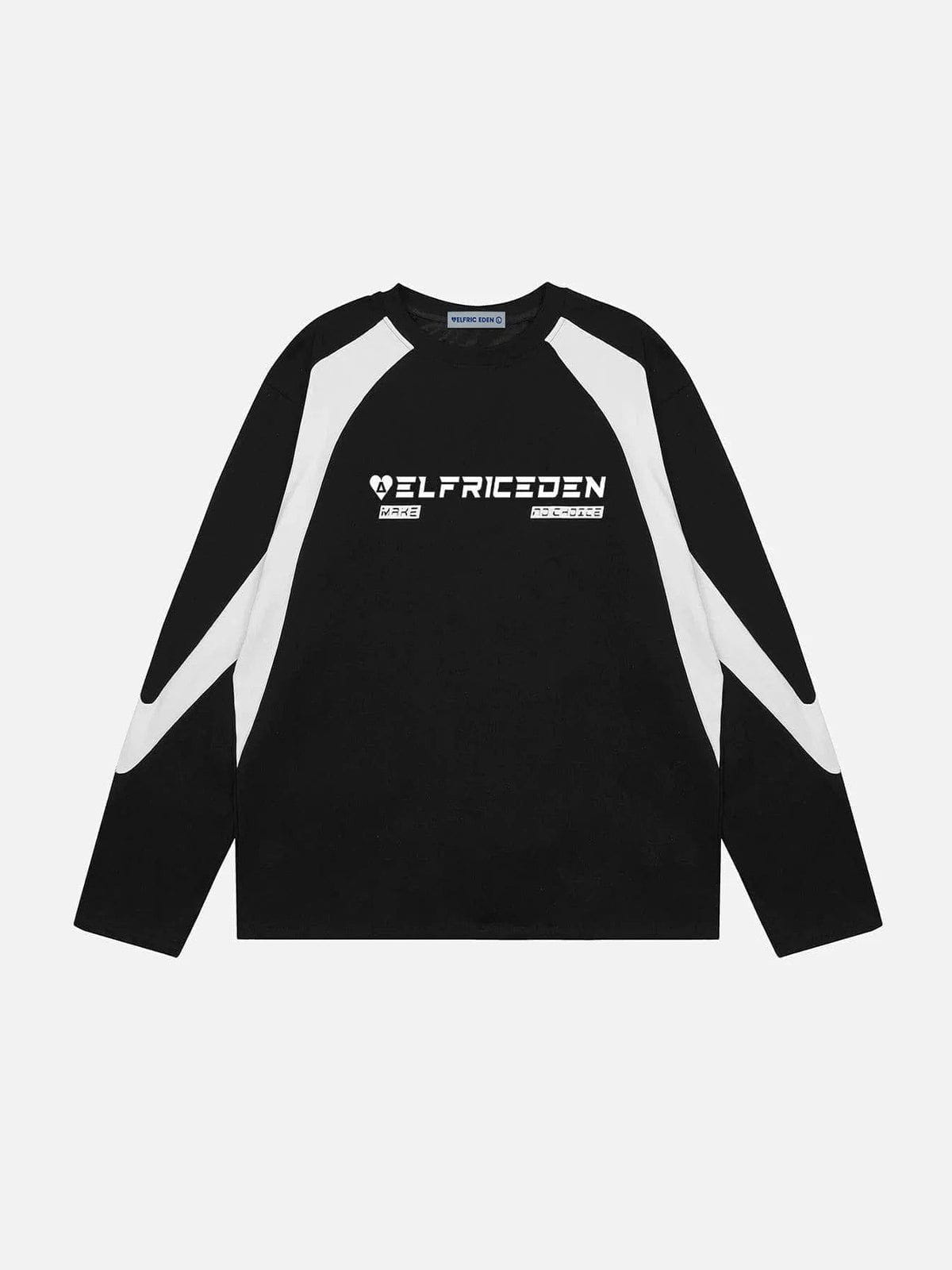Patchwork Racing Vibes Sweatshirt | Oversized & Stylish | Aelfric Eden