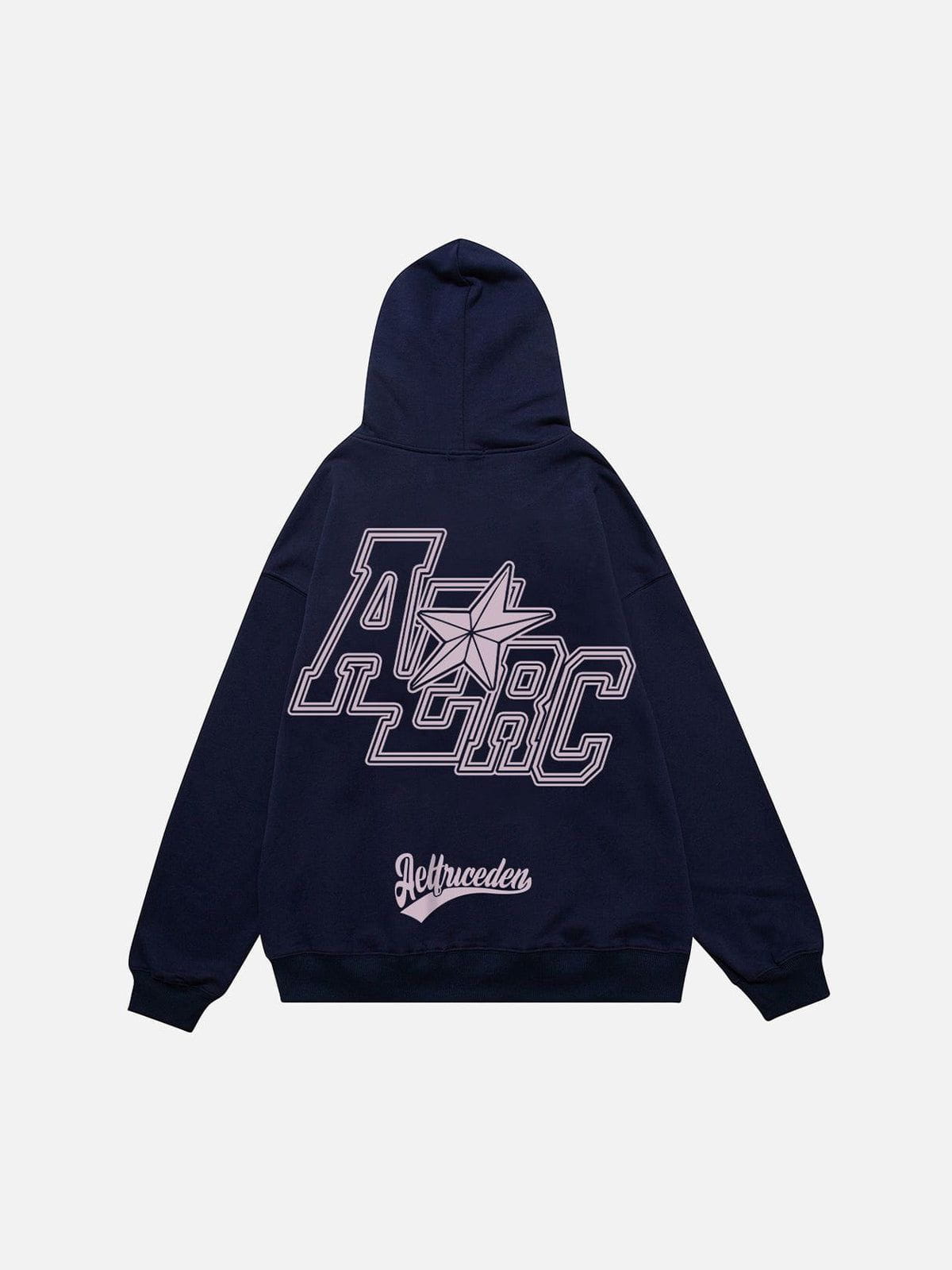 Vintage Print Hoodie with Oversized Back Design | Aelfric Eden