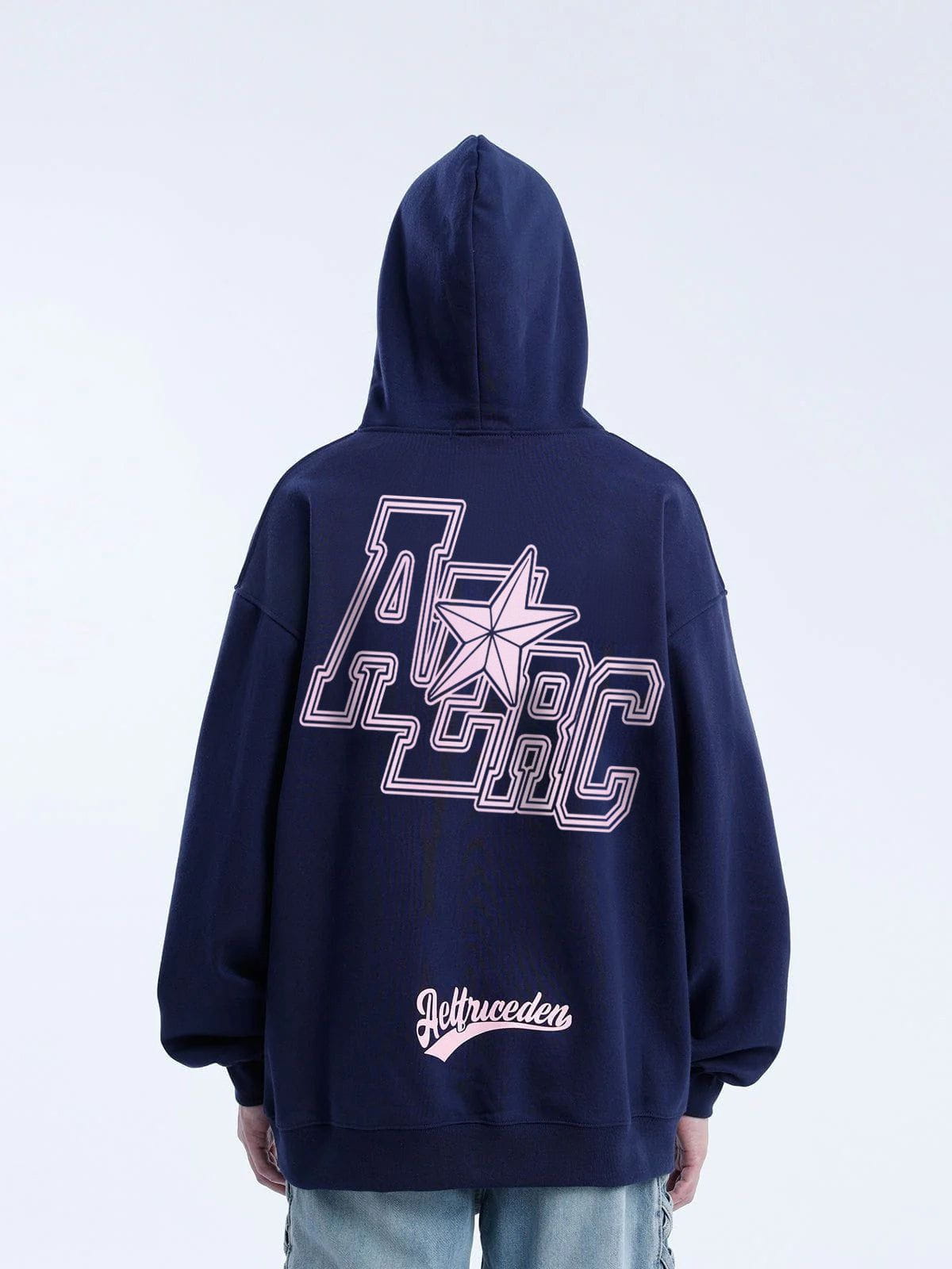 Vintage Print Hoodie with Oversized Back Design | Aelfric Eden