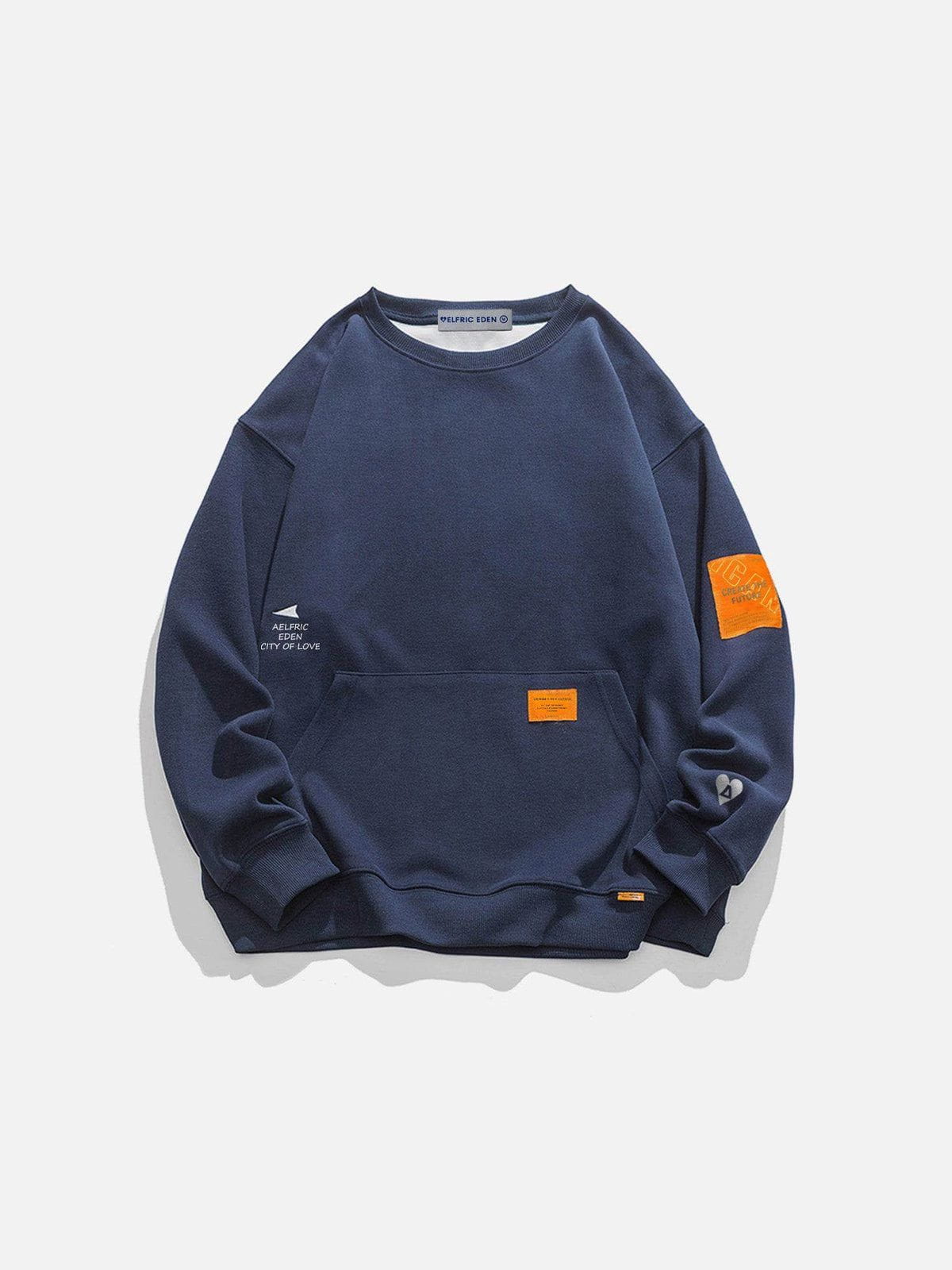 Orange Label Cotton-Polyester Sweatshirt for Men & Women | Aelfric Eden
