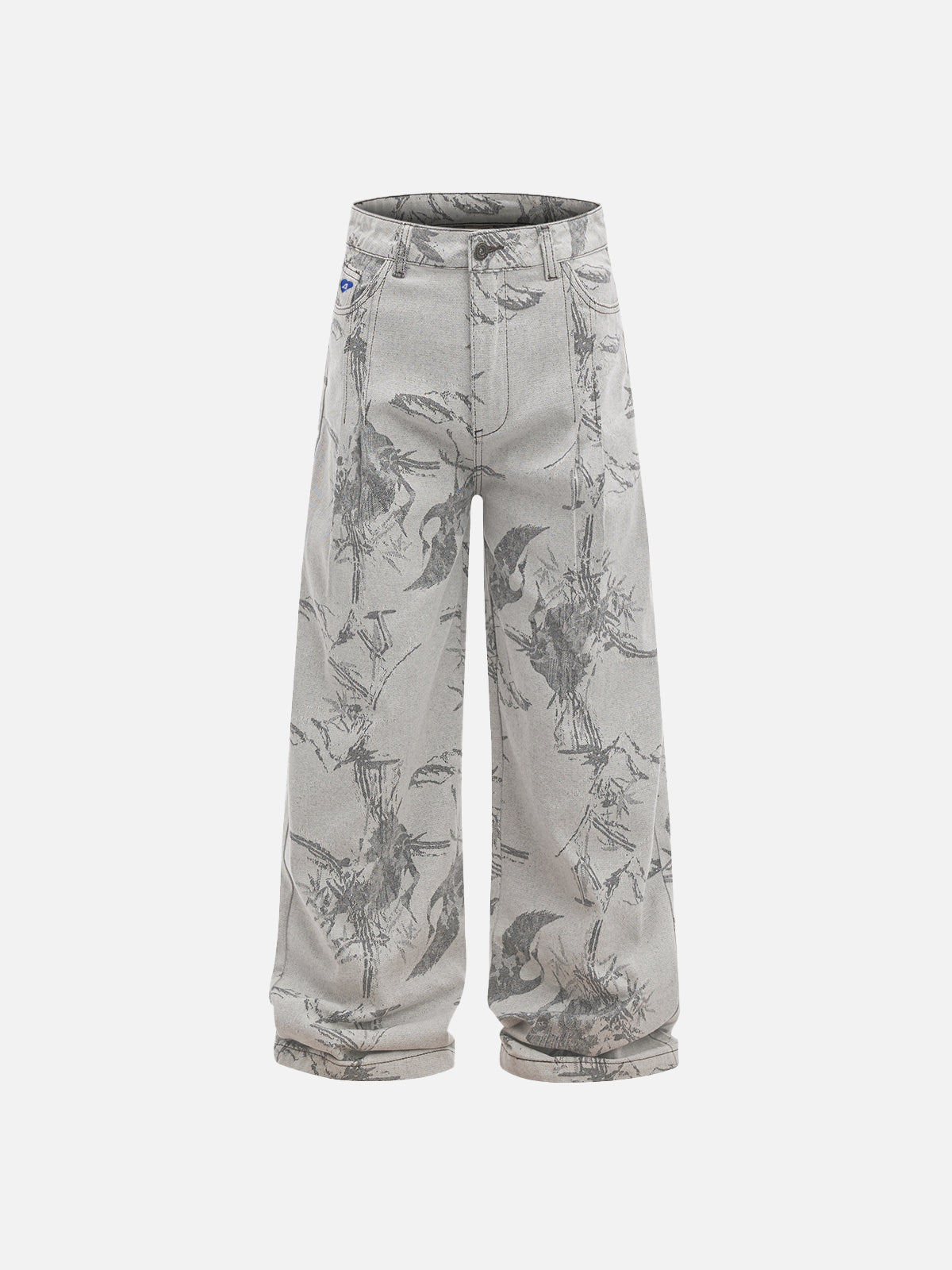 Abstract Bird Print Carpenter Jeans | Aelfric Eden