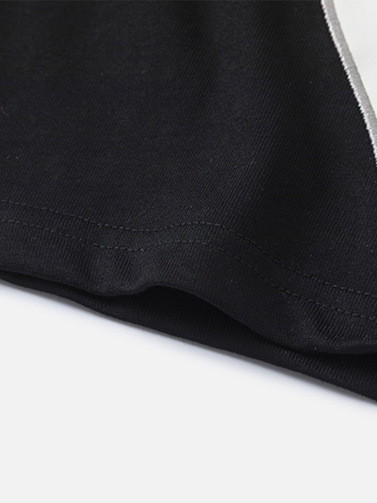 Flame Embroidery Patchwork Tee | Aelfric Eden