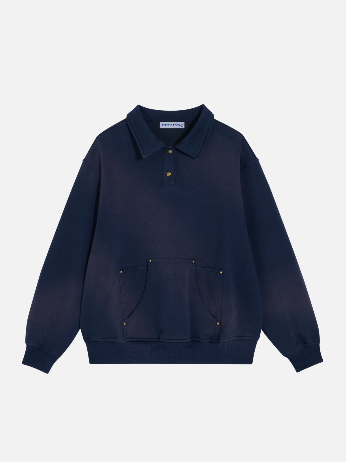 Vintage Polo Sweatshirt with Rivet Pockets | Aelfric Eden