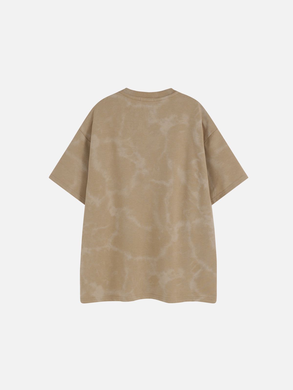 Abstract Print Washed Cotton Tee with Splash-Ink Design | Aelfric Eden