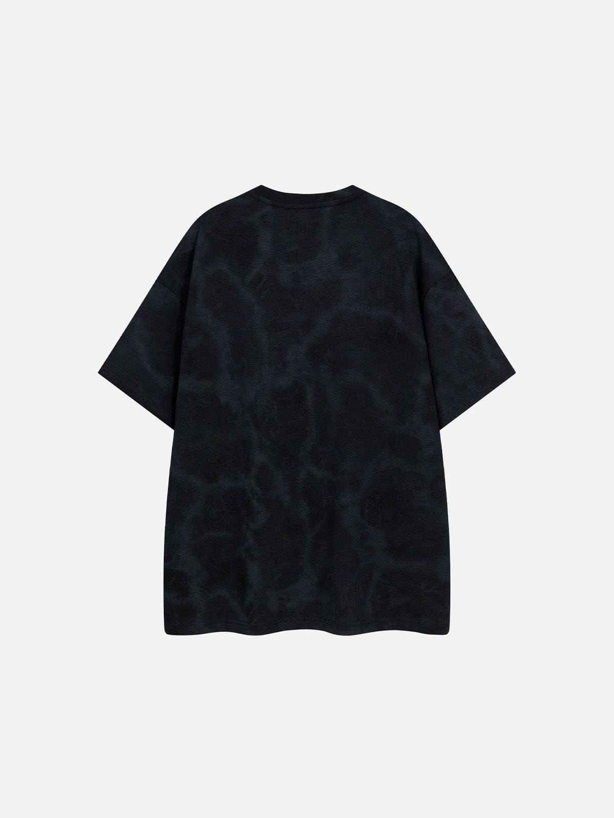Abstract Print Washed Cotton Tee with Splash-Ink Design | Aelfric Eden