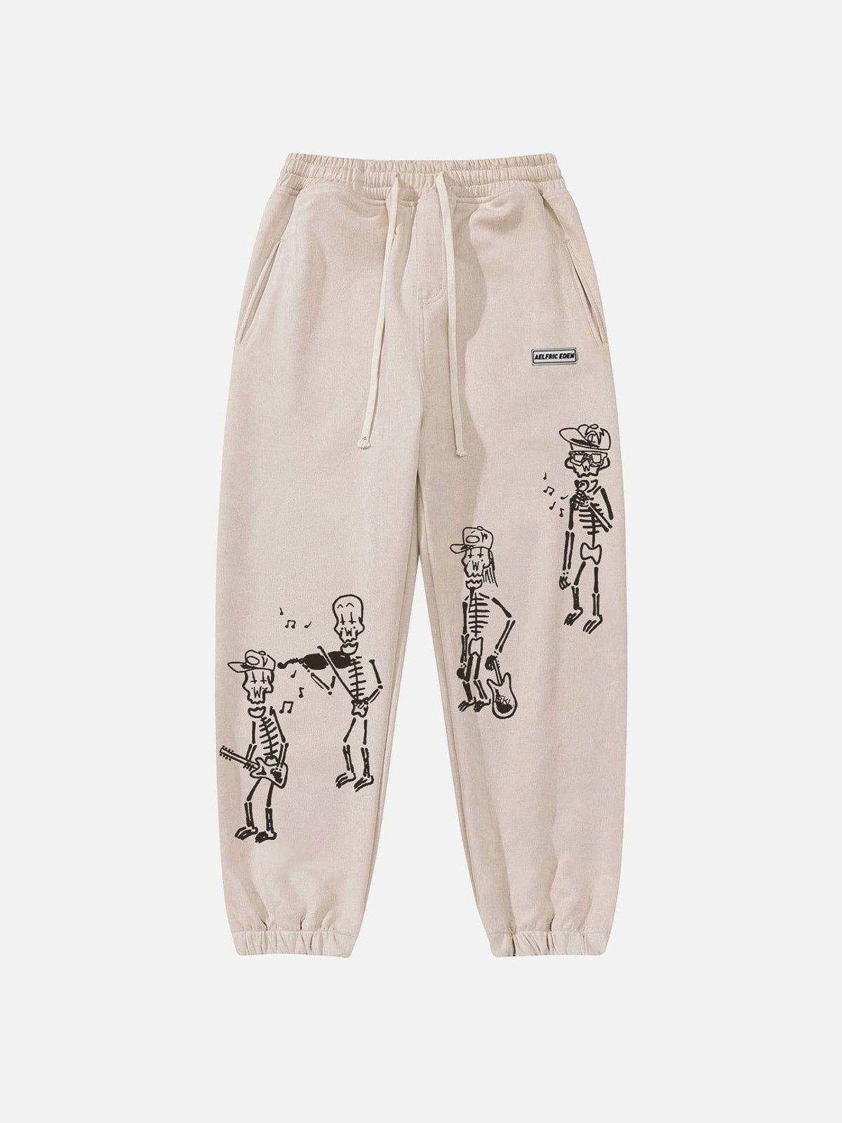 Funny Little People Print Sweatpants for Men & Women | Aelfric Eden