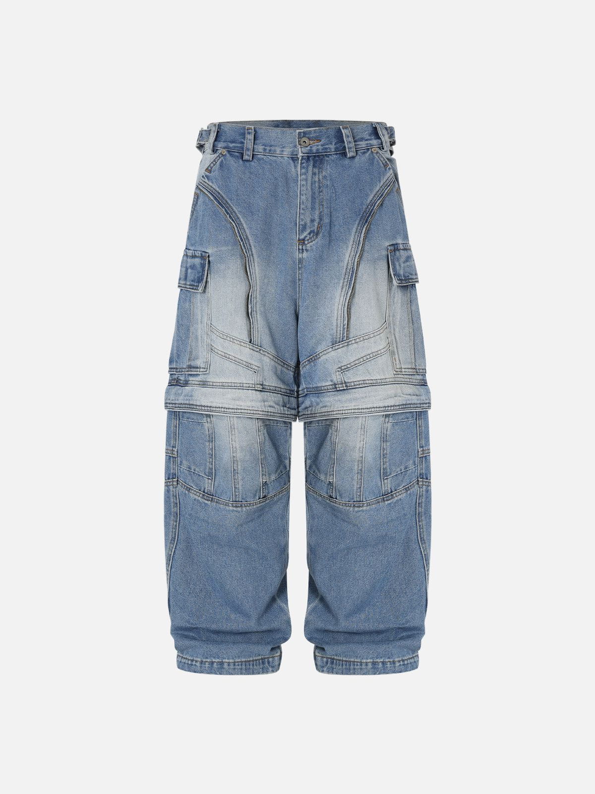Convertible Baggy Jeans with Zip-Off Shorts | Aelfric Eden