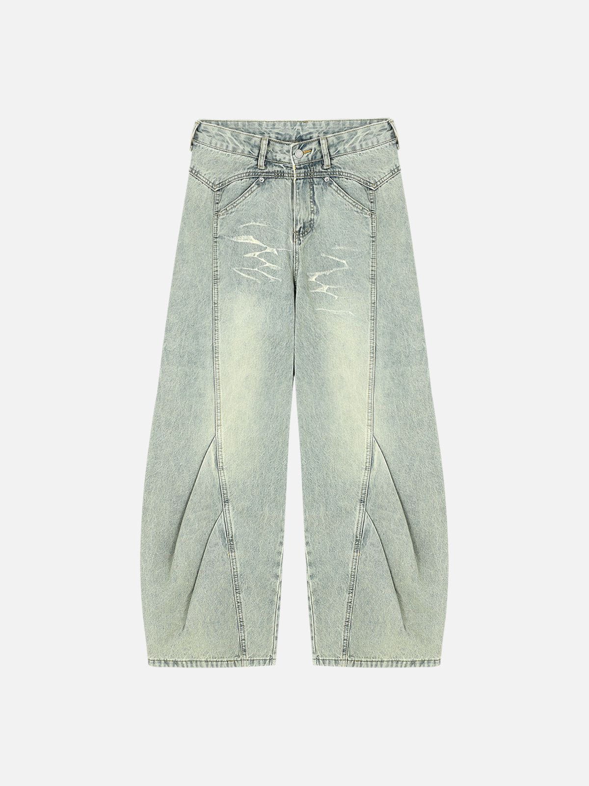 Washed Graphic Barrel Jeans for Men | Aelfric Eden