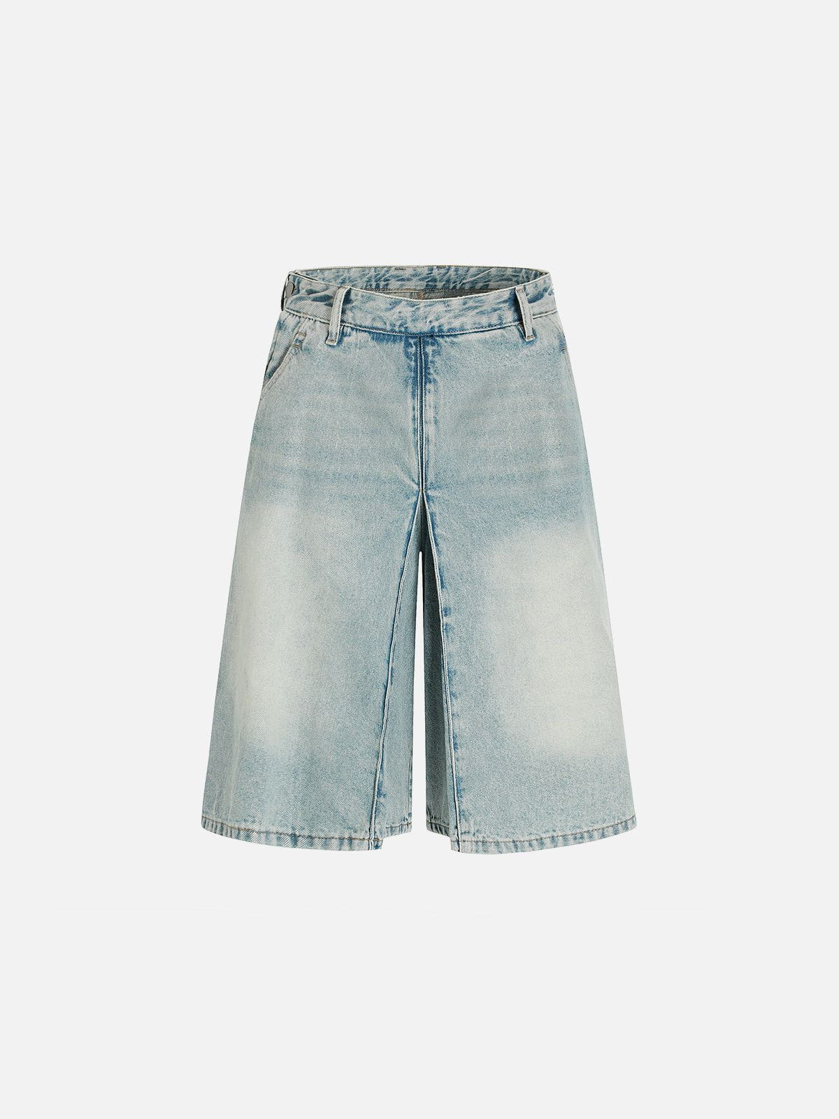 Distressed Washed Denim Jorts for Men | Aelfric Eden Longline Shorts
