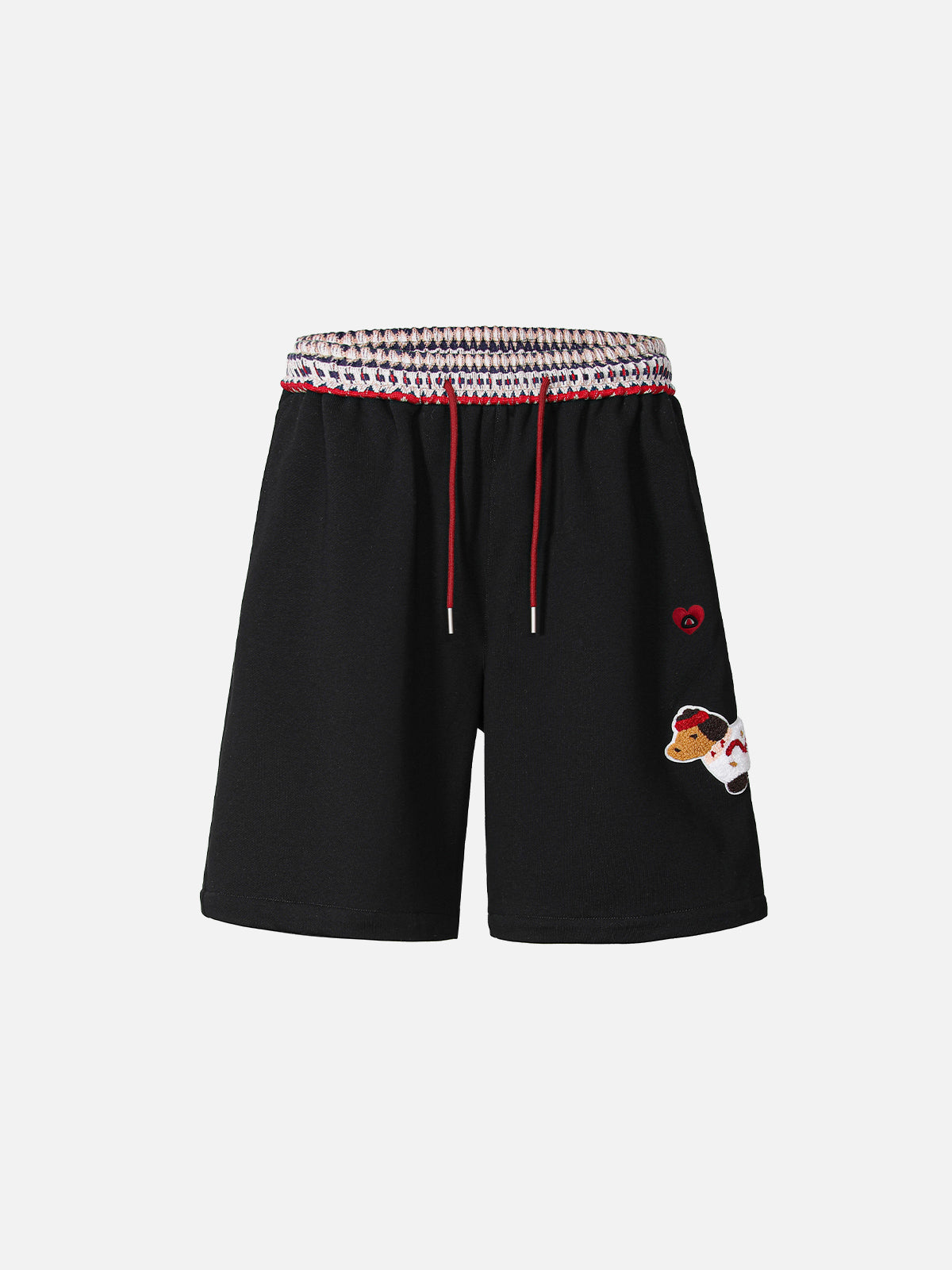 Double Waistband Dachshund Embroidered Shorts | Aelfric Eden