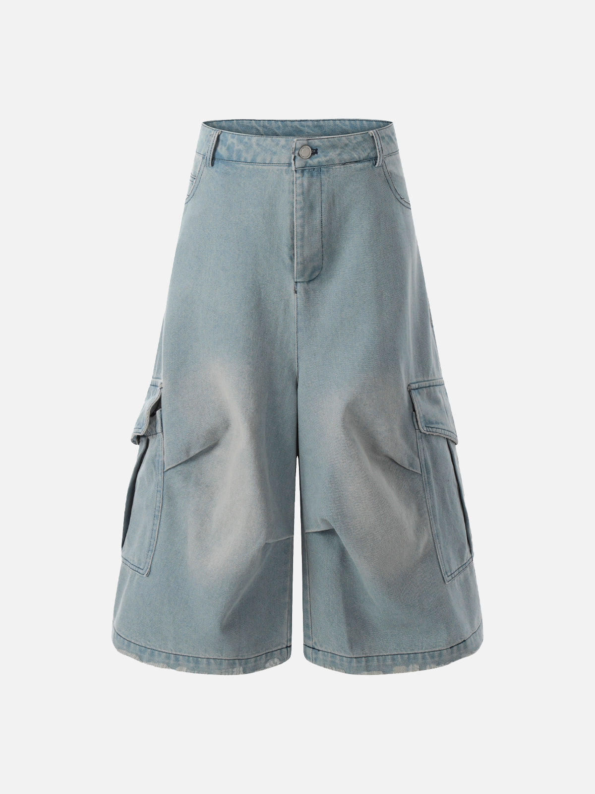 Loose-Fit Denim Capris with Multiple Pockets | Aelfric Eden