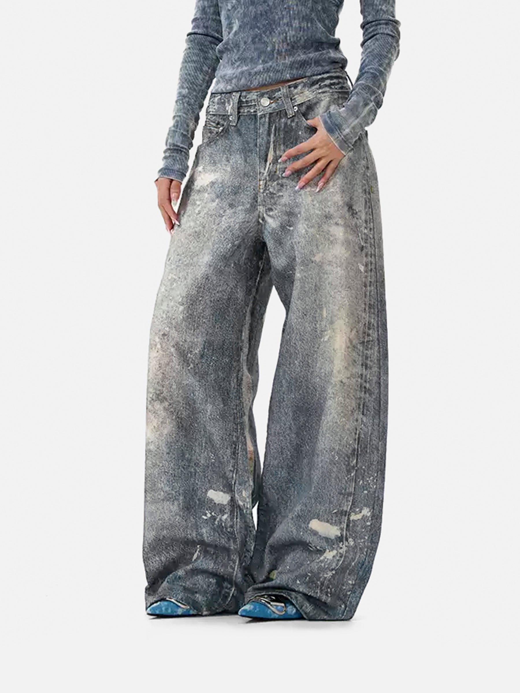 Baggy Jeans for Men with Print & Relaxed Fit | Aelfric Eden