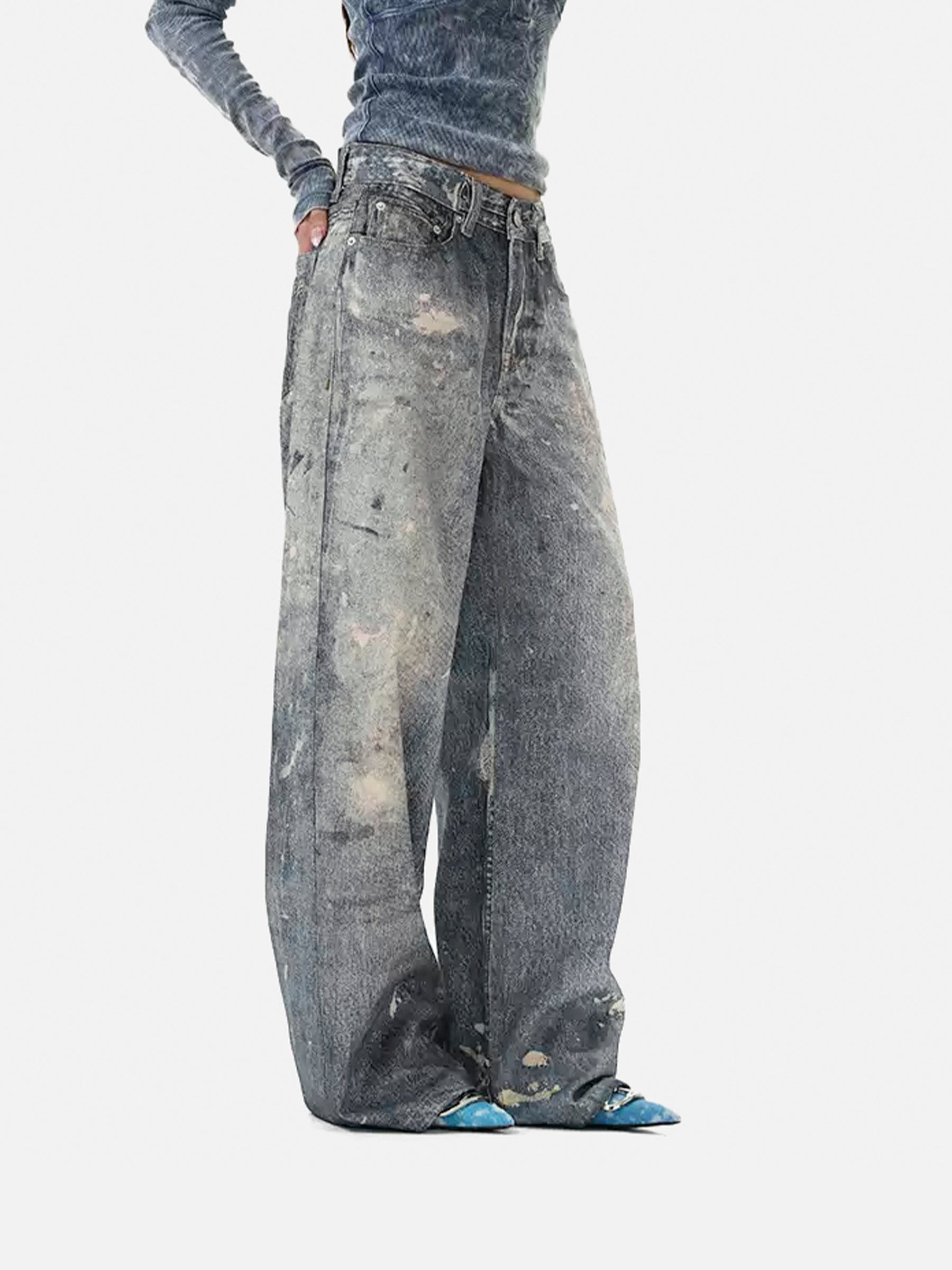 Baggy Jeans for Men with Print & Relaxed Fit | Aelfric Eden