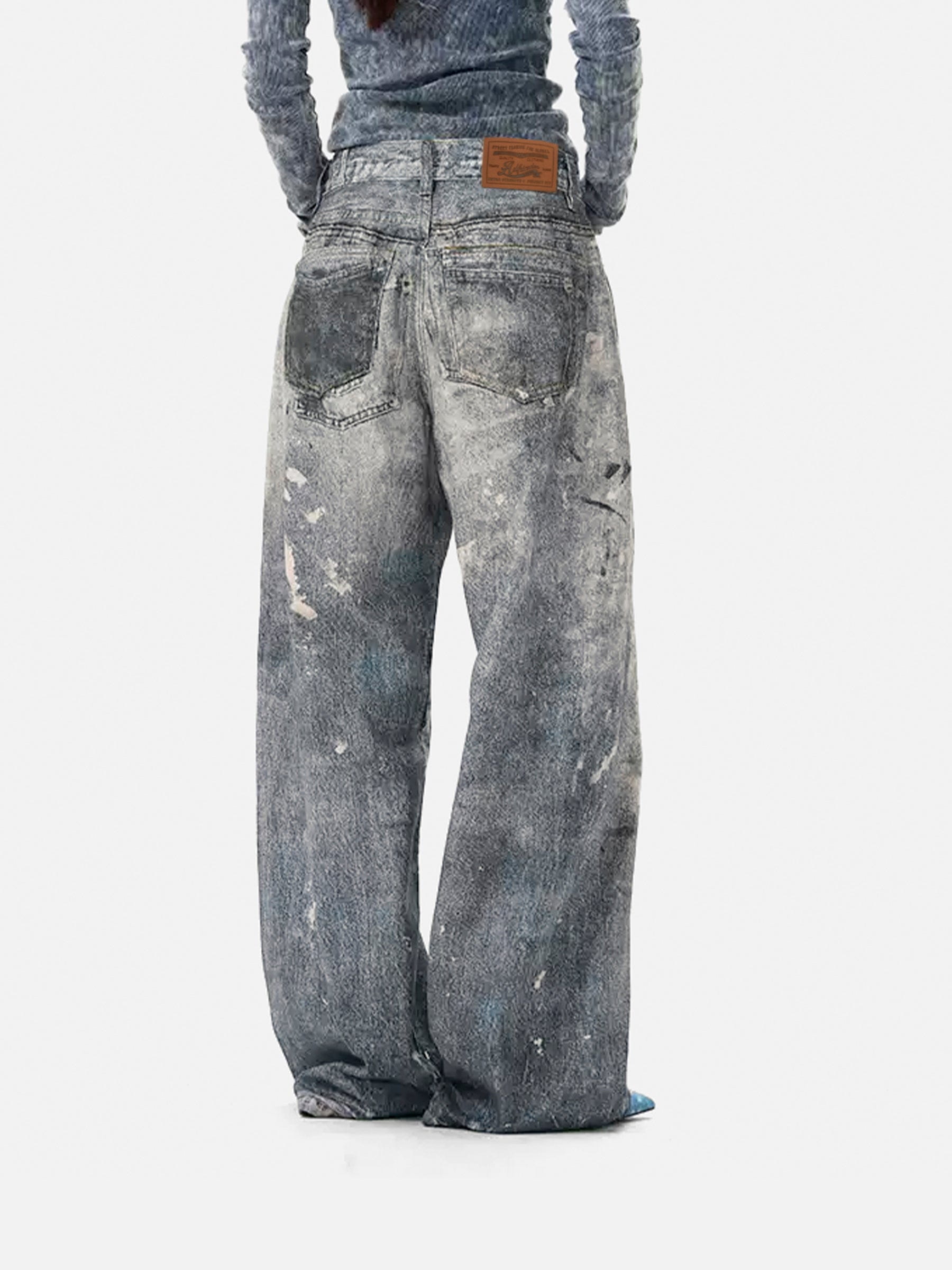 Baggy Jeans for Men with Print & Relaxed Fit | Aelfric Eden