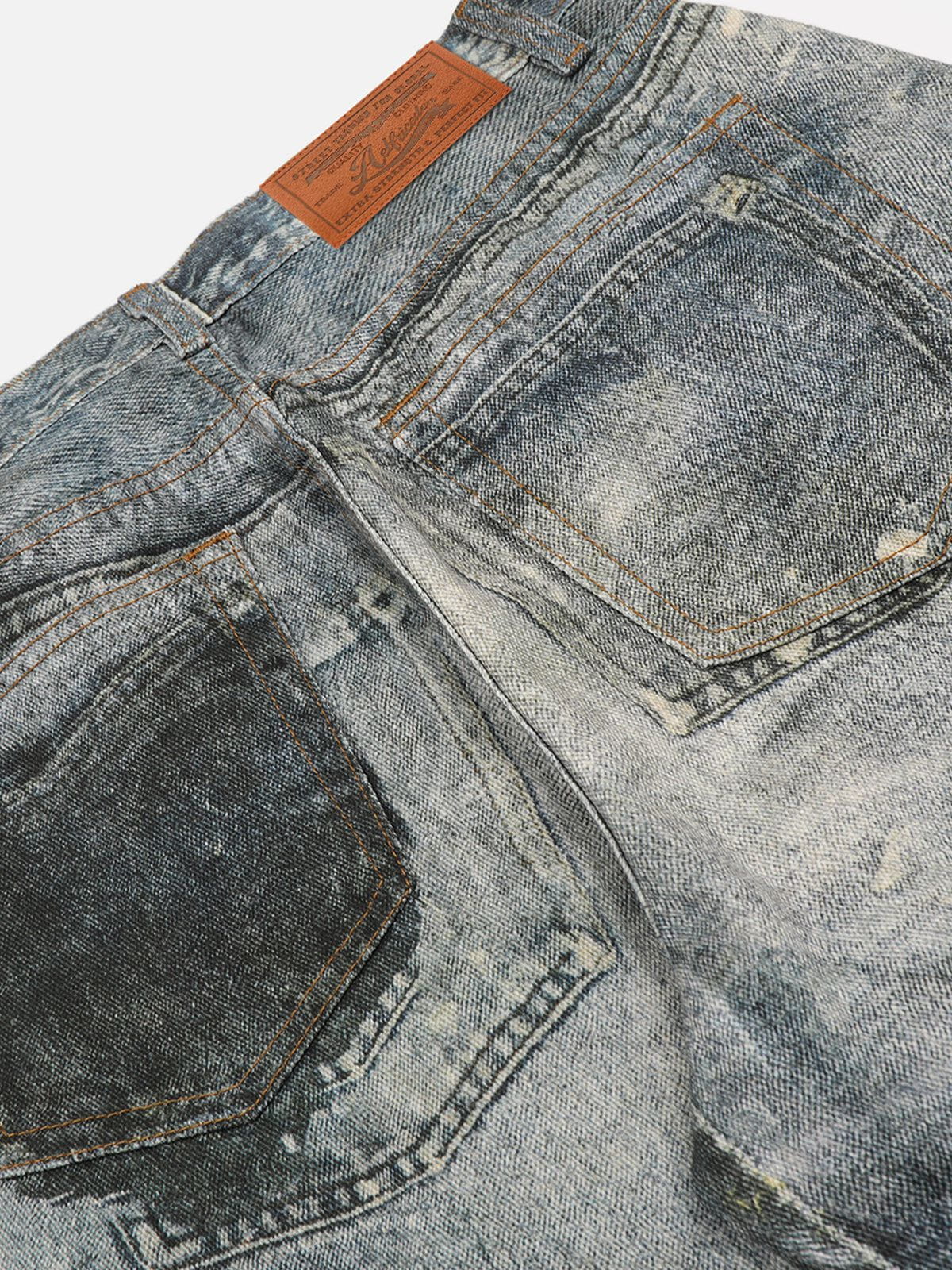 Baggy Jeans for Men with Print & Relaxed Fit | Aelfric Eden