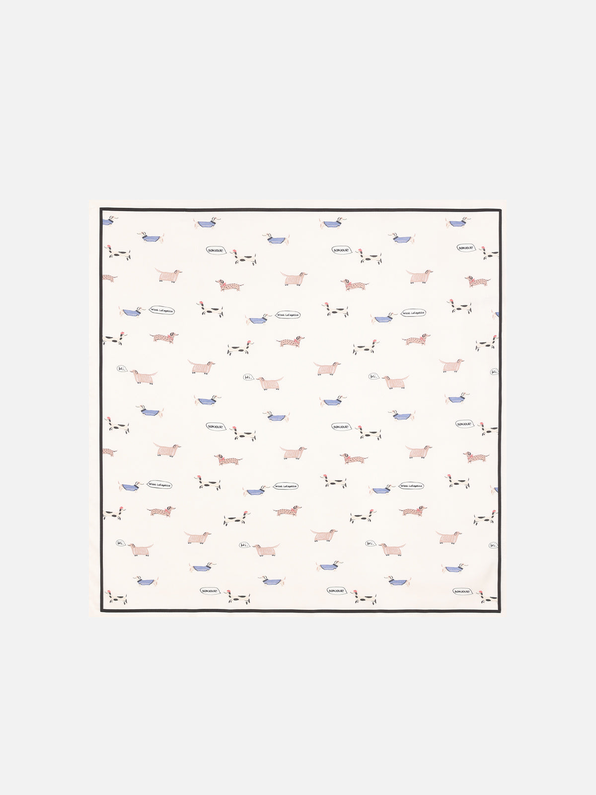 Animal Print Square Scarf 27x27 Inches | 100% Regenerated Fiber