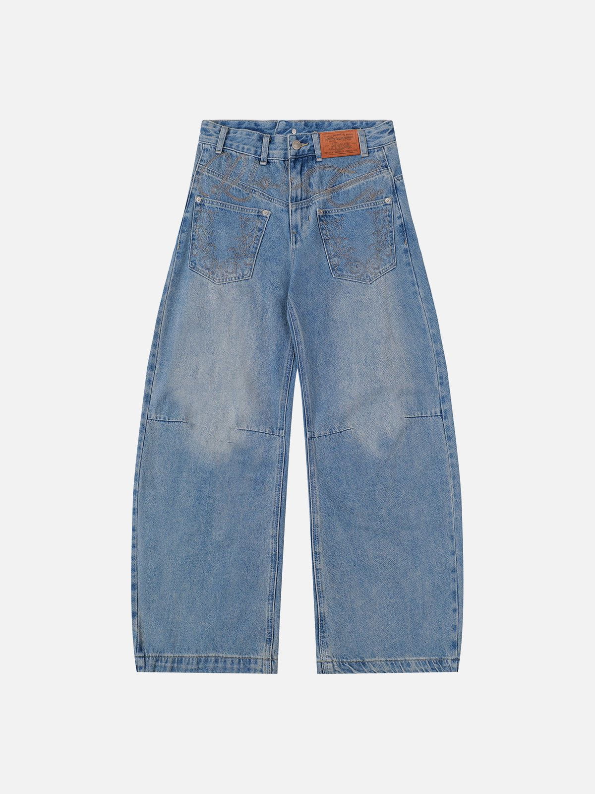 Super Baggy Barrel Jeans with Patch Pockets | Aelfric Eden