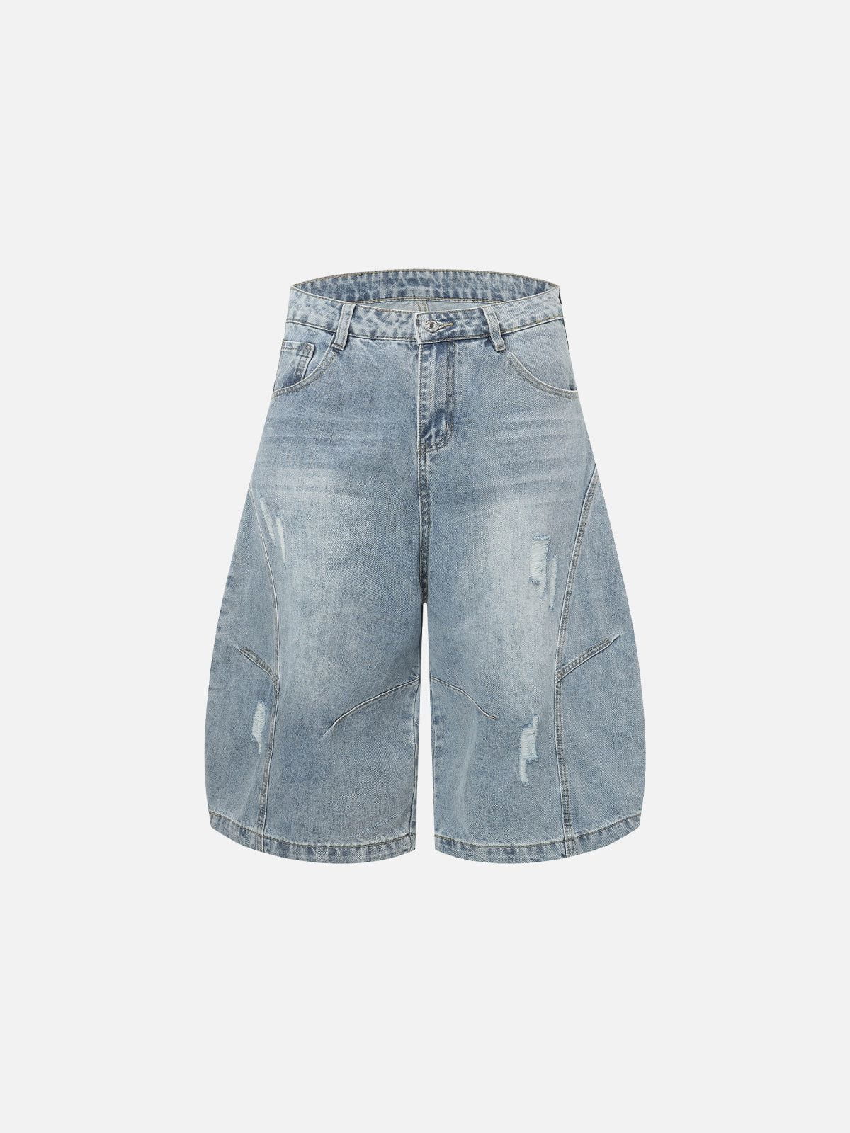 Vintage Washed Distressed Longline Jorts for Men | Aelfric Eden