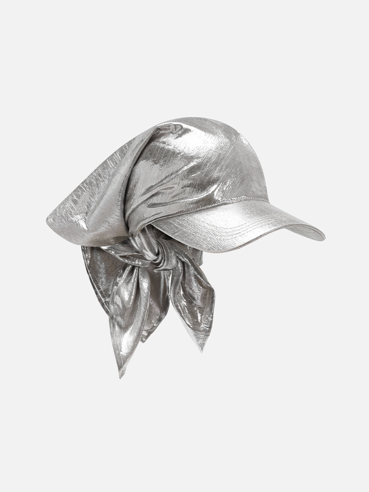 Vintage Acrylic Bandana Cap | Silver Headband 22-23.6 inches