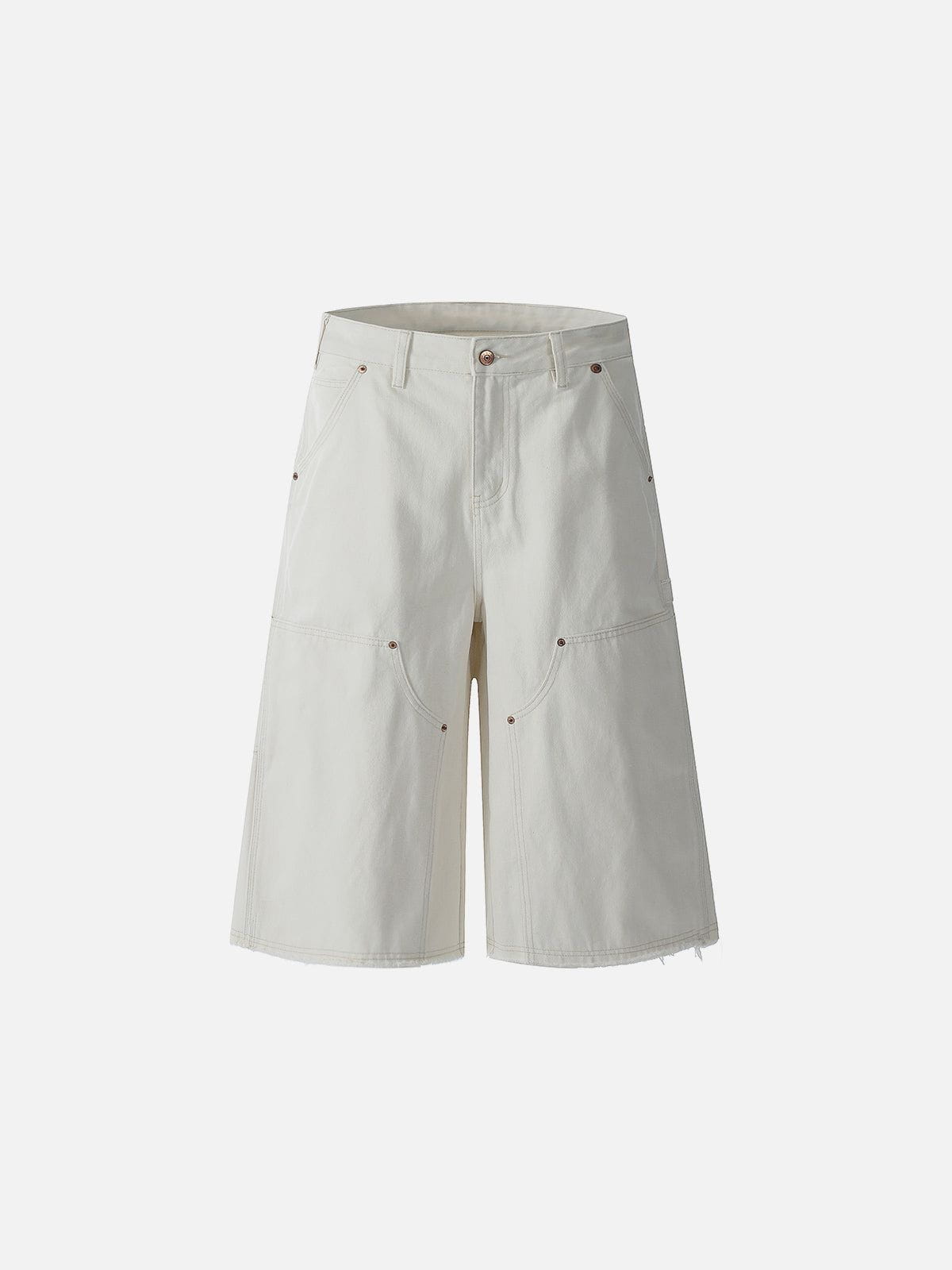 Double Knee Distressed Jorts for Streetwear & Skating | Aelfric Eden