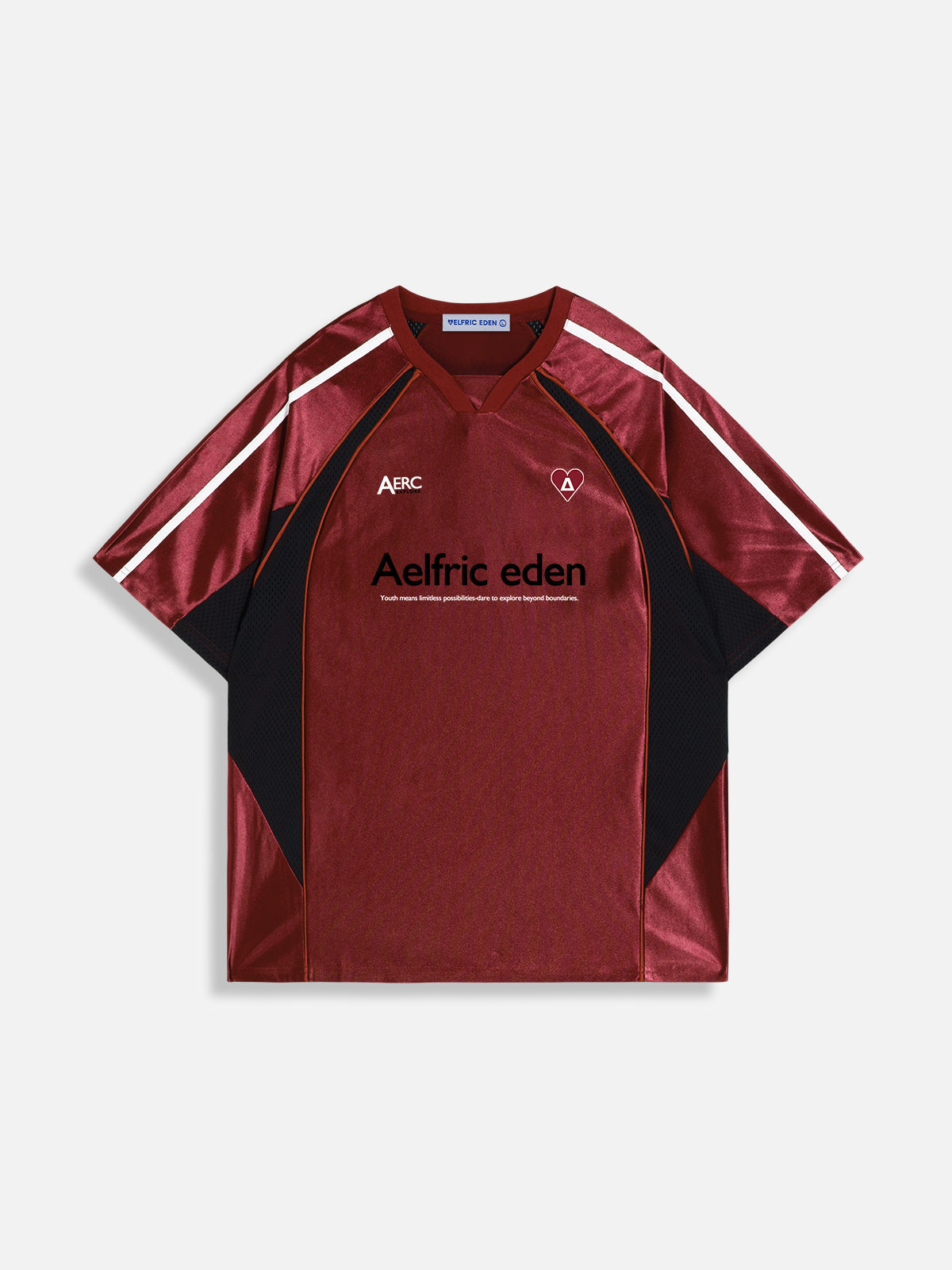 Mesh Patchwork Racing Tee with Streetwear Style | Aelfric Eden