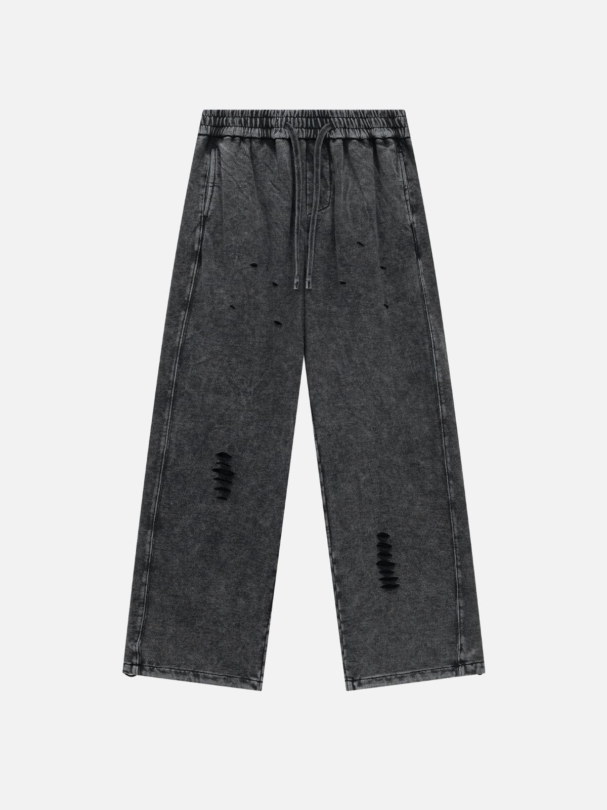 Vintage Washed Sweatpants for Men | Loose Fit & Drawstring Waist | Aelfric Eden