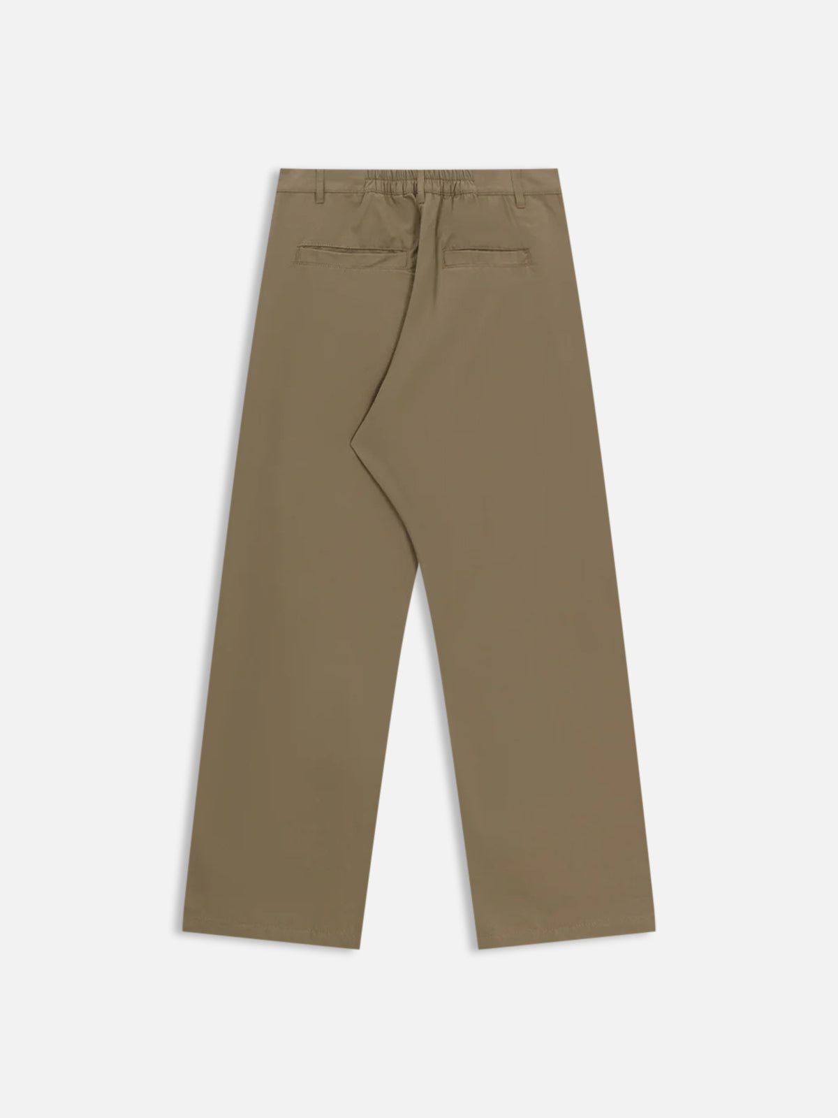 Khaki Cotton Pants with Embroidered Puppy Design | Aelfric Eden
