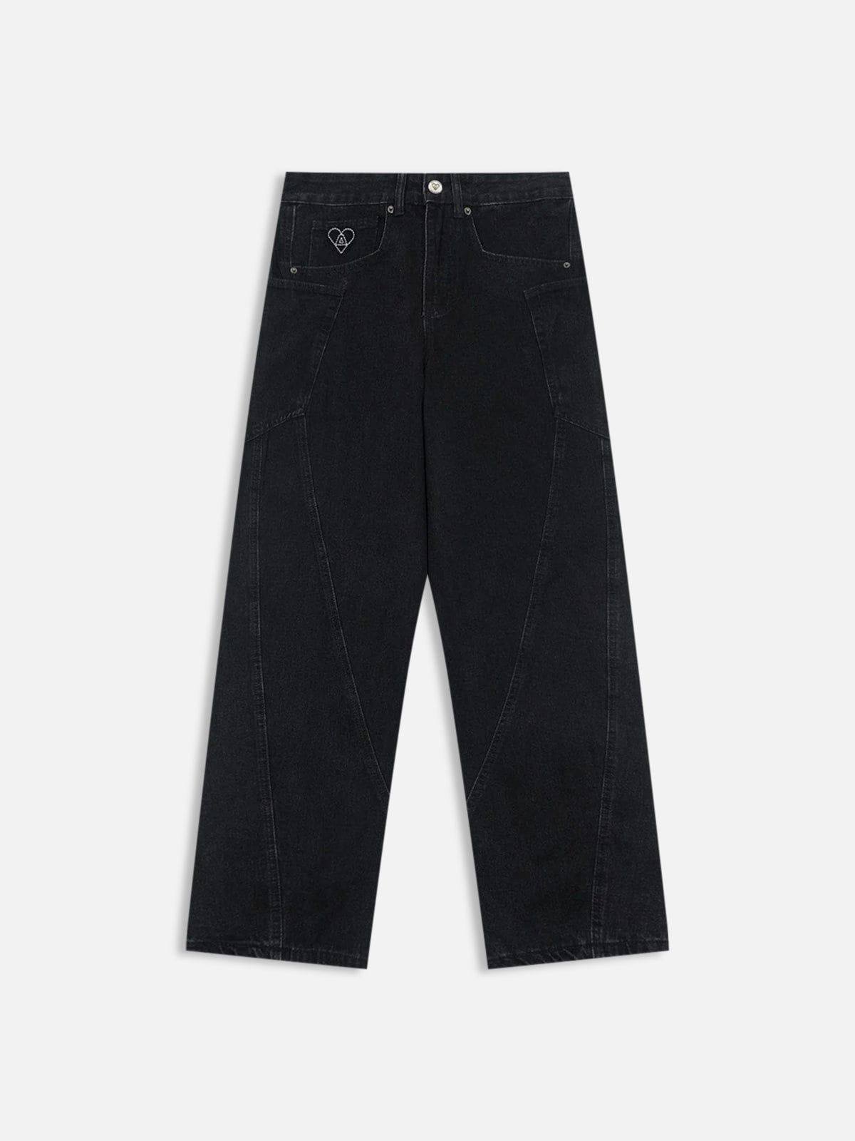 Deconstructive Patchwork Jeans for Men | Aelfric Eden